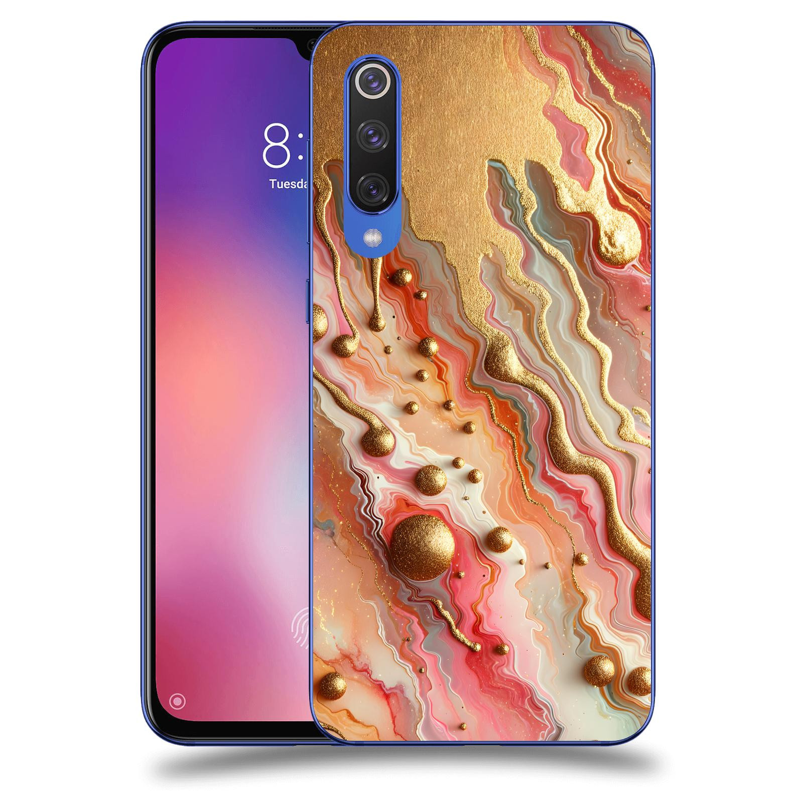 ACOVER Kryt na mobil Xiaomi Mi 9 SE - Liquid Gold