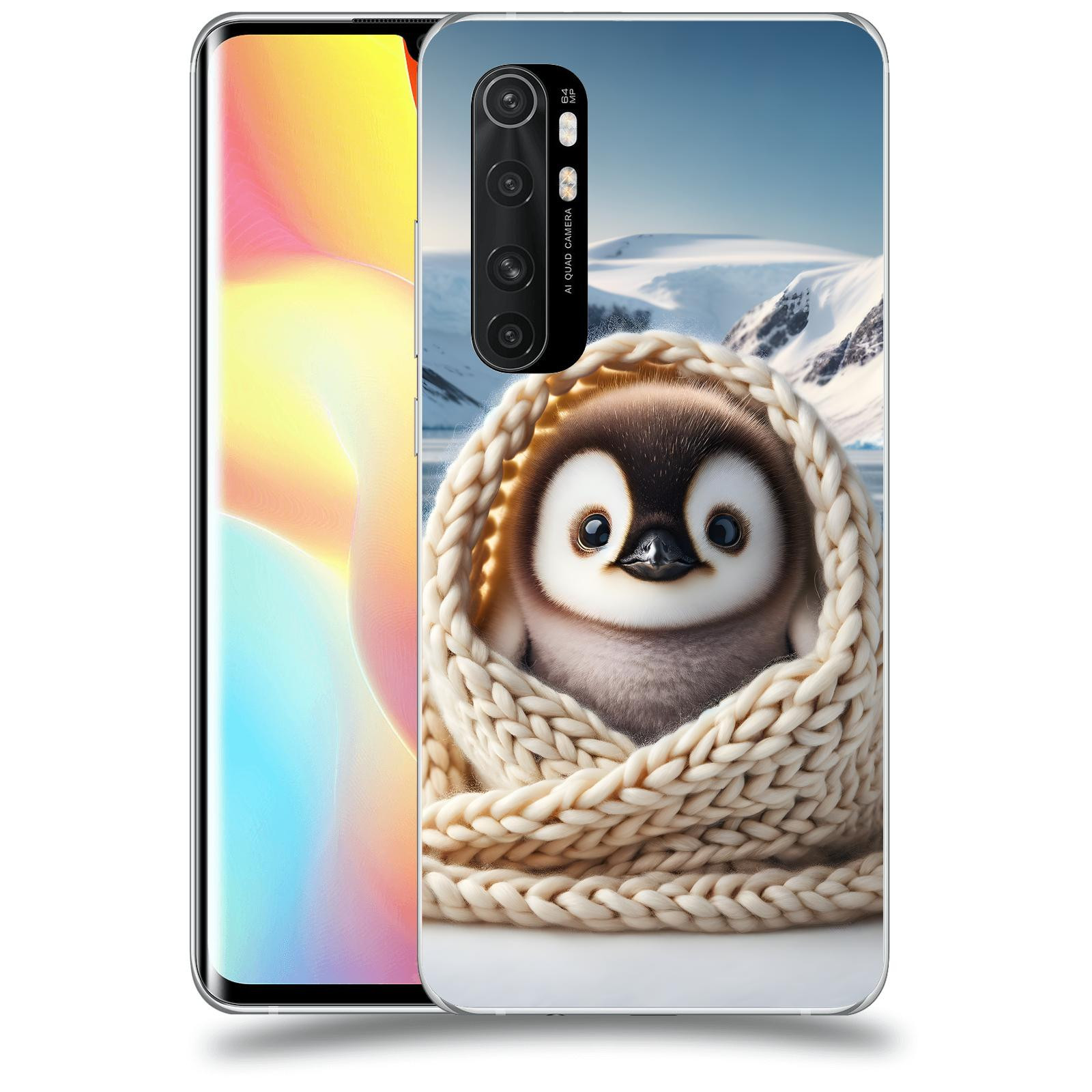 ACOVER Kryt na mobil Xiaomi Mi Note 10 Lite - Tučňák