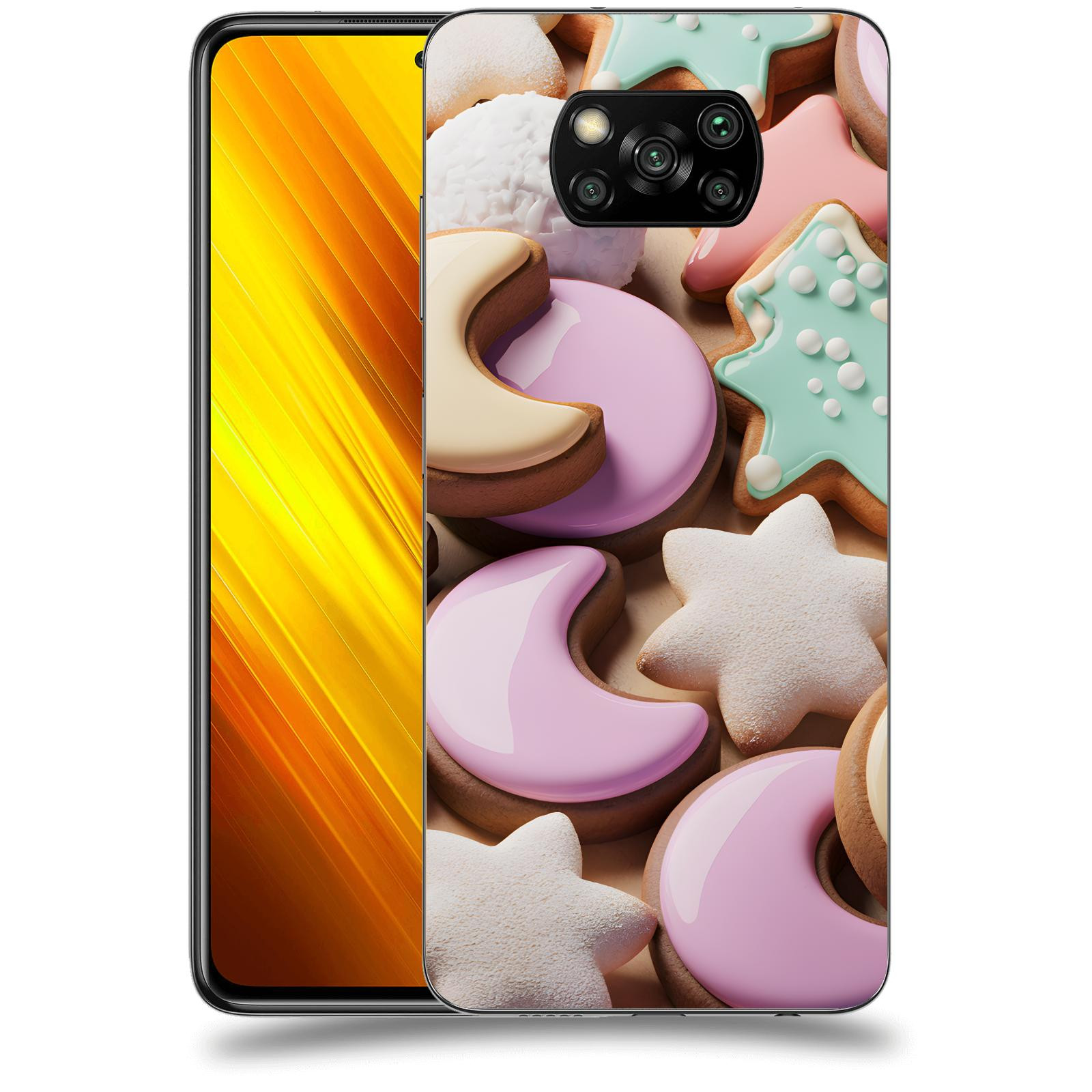 ACOVER Kryt na mobil Xiaomi Poco X3 - Vánoční cukroví