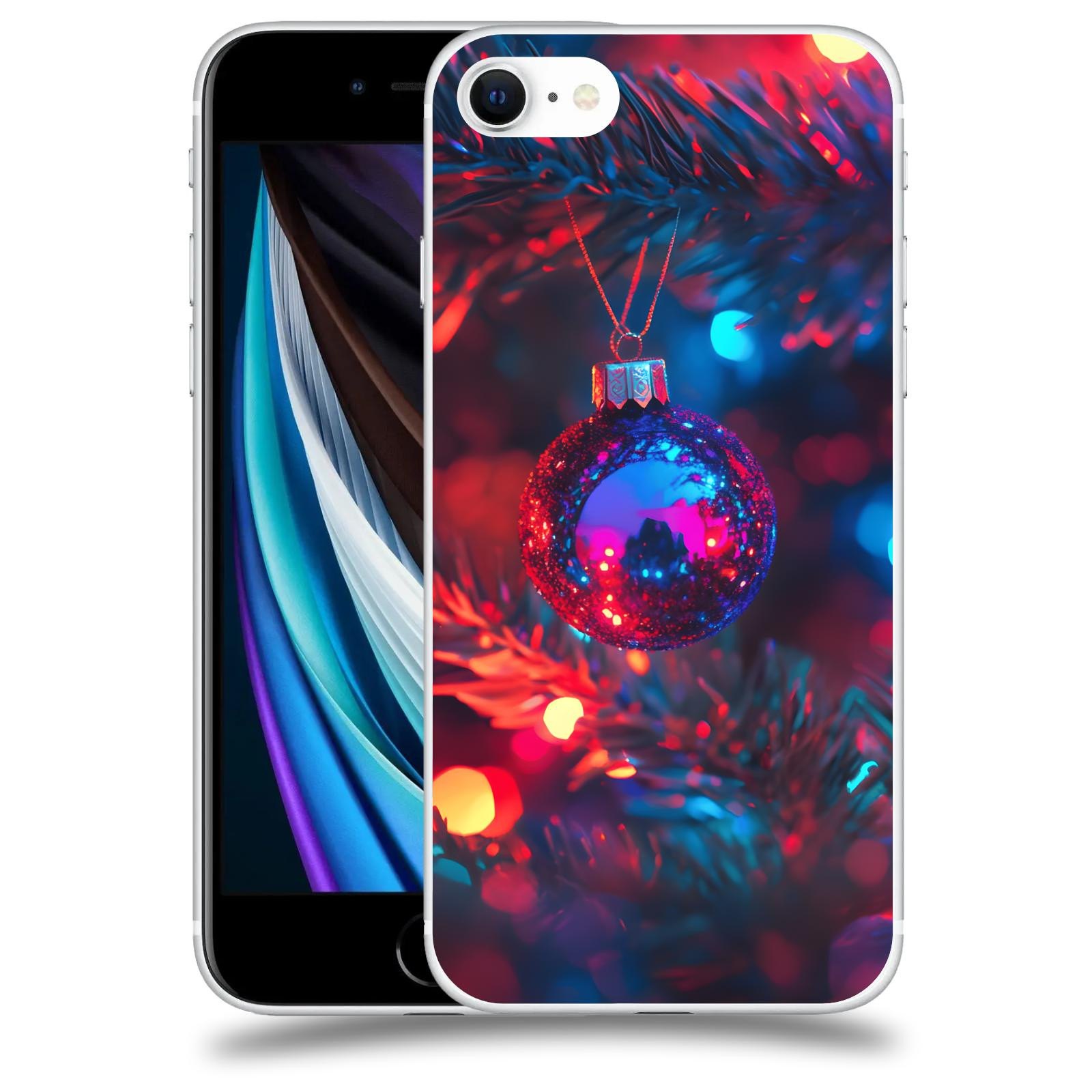 ACOVER Kryt na mobil Apple iPhone SE 2020 - Vánoční ozdoba