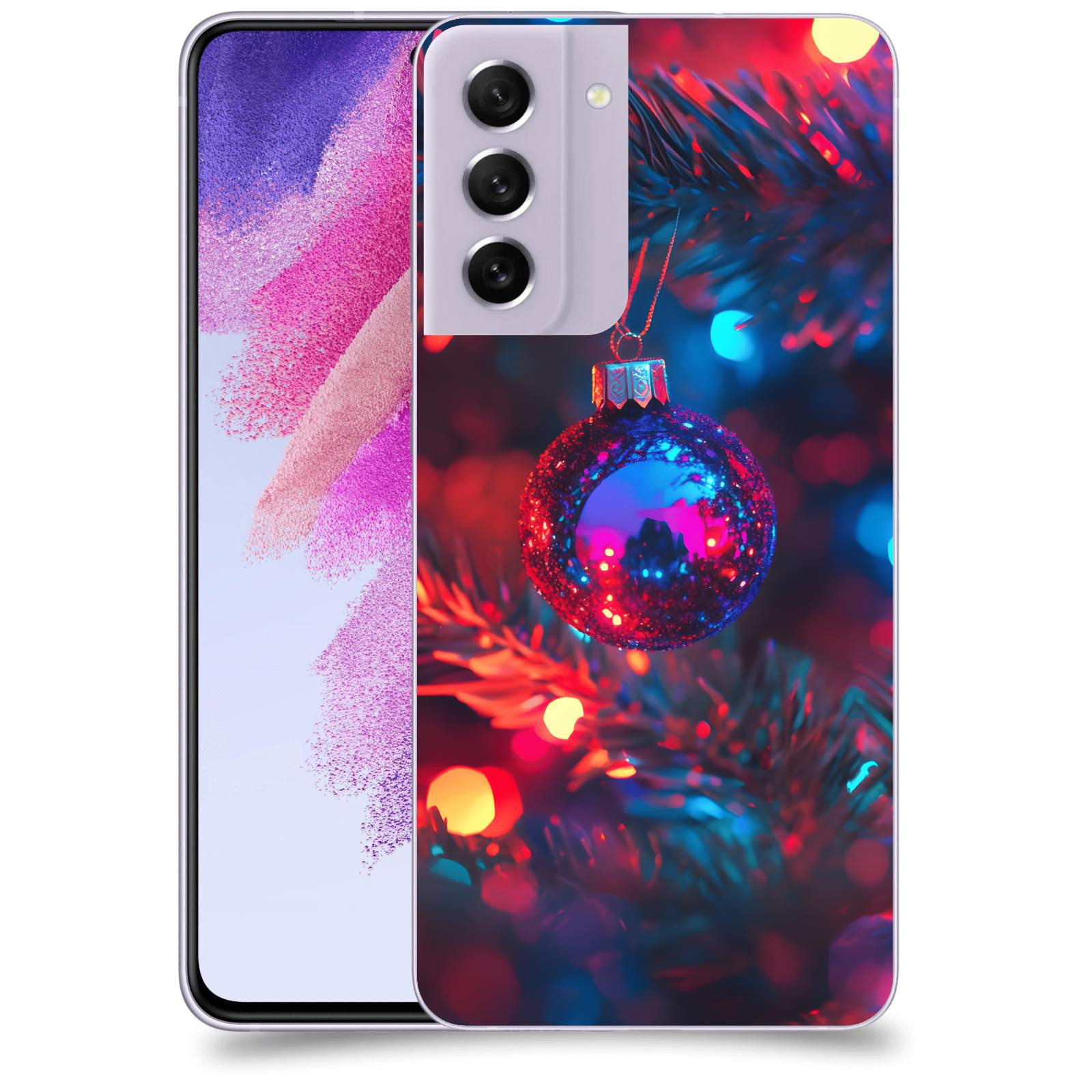 ACOVER Kryt na mobil Samsung Galaxy S21 FE 5G - Vánoční ozdoba