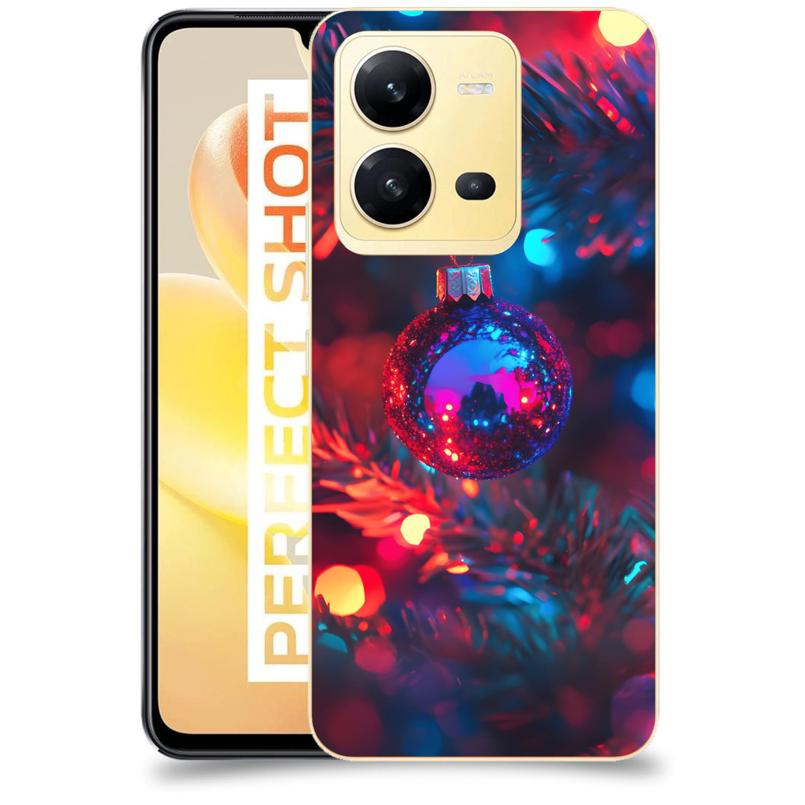 ACOVER Kryt na mobil Vivo X80 Lite - Vánoční ozdoba