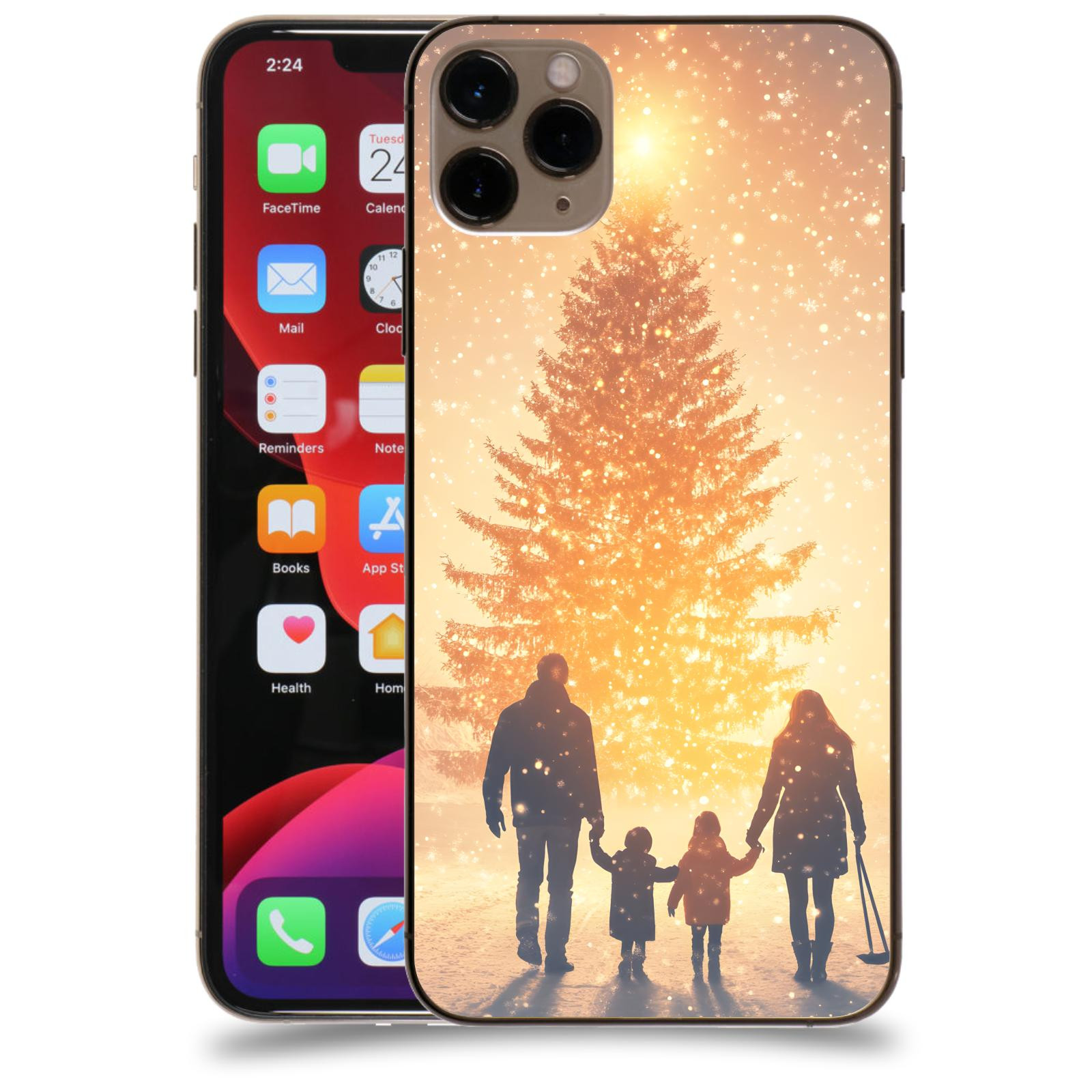 ACOVER Kryt na mobil Apple iPhone 11 Pro Max - Family at the Christmas tree