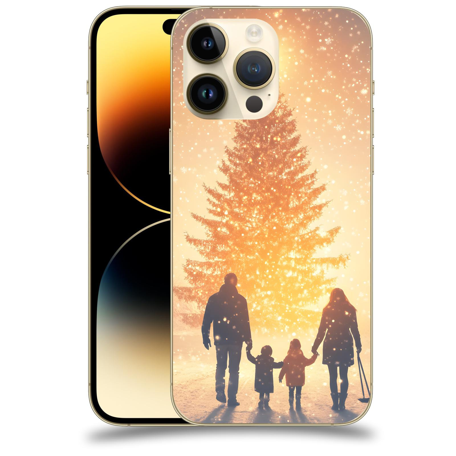 ACOVER Kryt na mobil Apple iPhone 14 Pro Max - Family at the Christmas tree