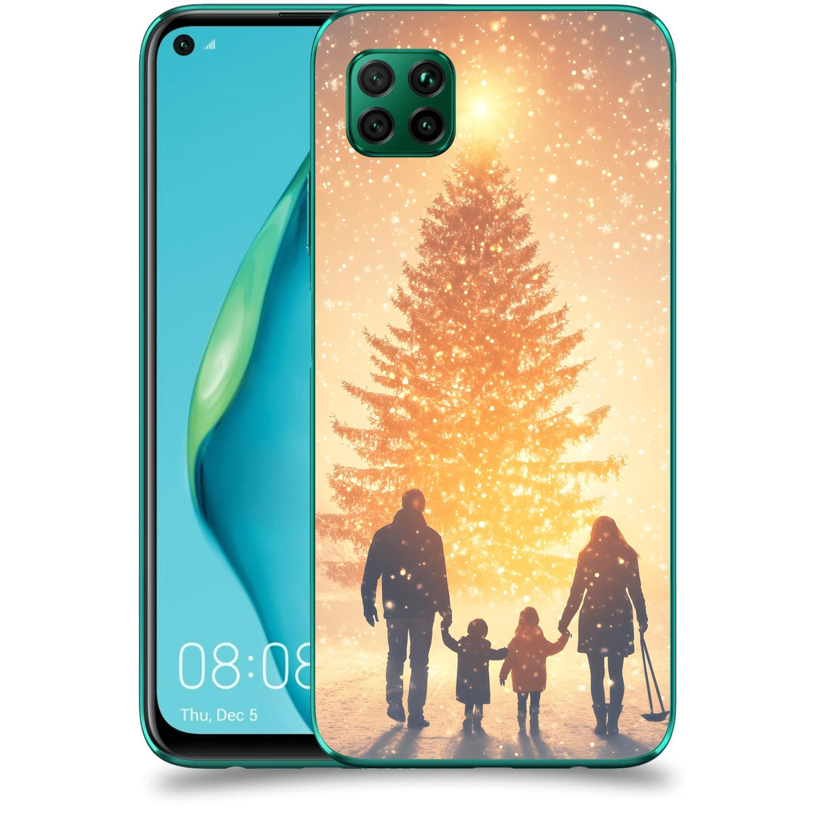 ACOVER Kryt na mobil Huawei P40 Lite - Family at the Christmas tree