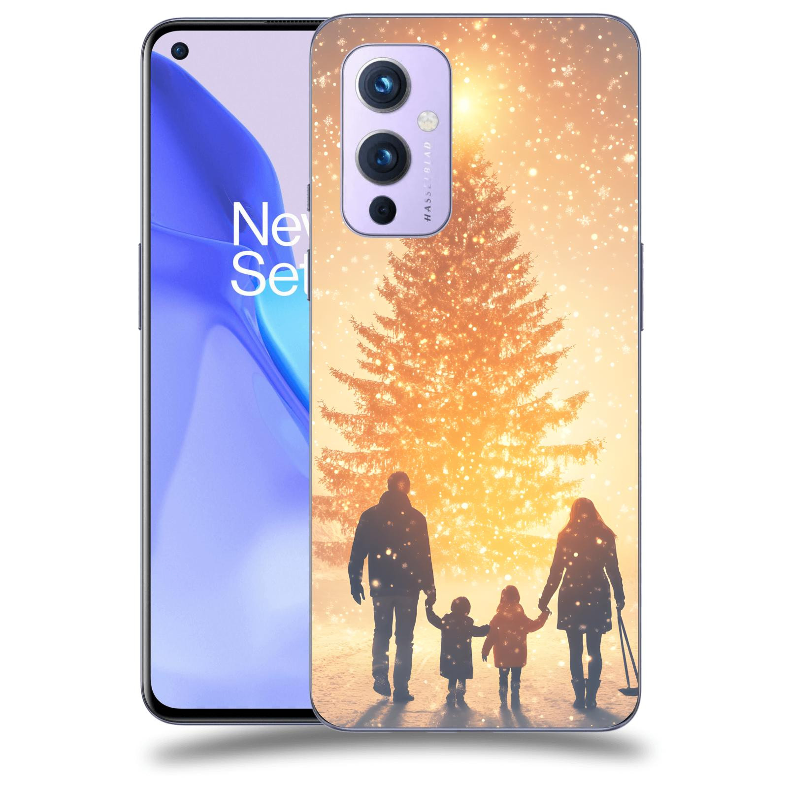 ACOVER Kryt na mobil OnePlus 9 - Family at the Christmas tree