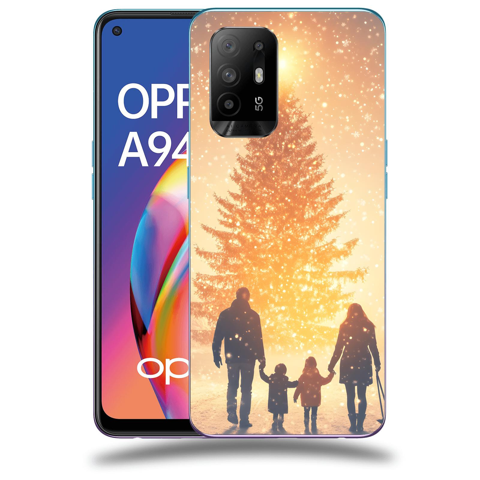 ACOVER Kryt na mobil OPPO A94 5G - Family at the Christmas tree
