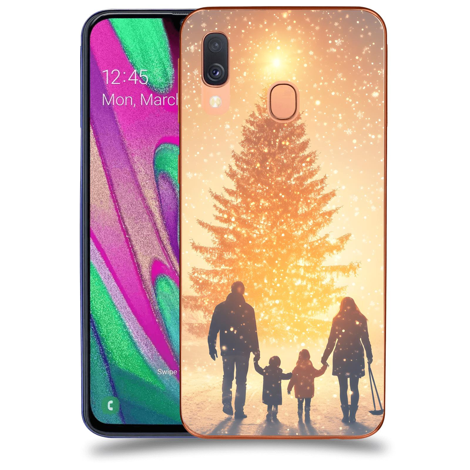 ACOVER Kryt na mobil Samsung Galaxy A40 A405F - Family at the Christmas tree
