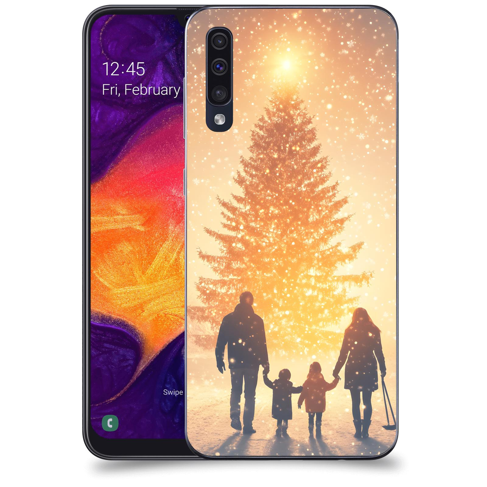 ACOVER Kryt na mobil Samsung Galaxy A50 A505F - Family at the Christmas tree