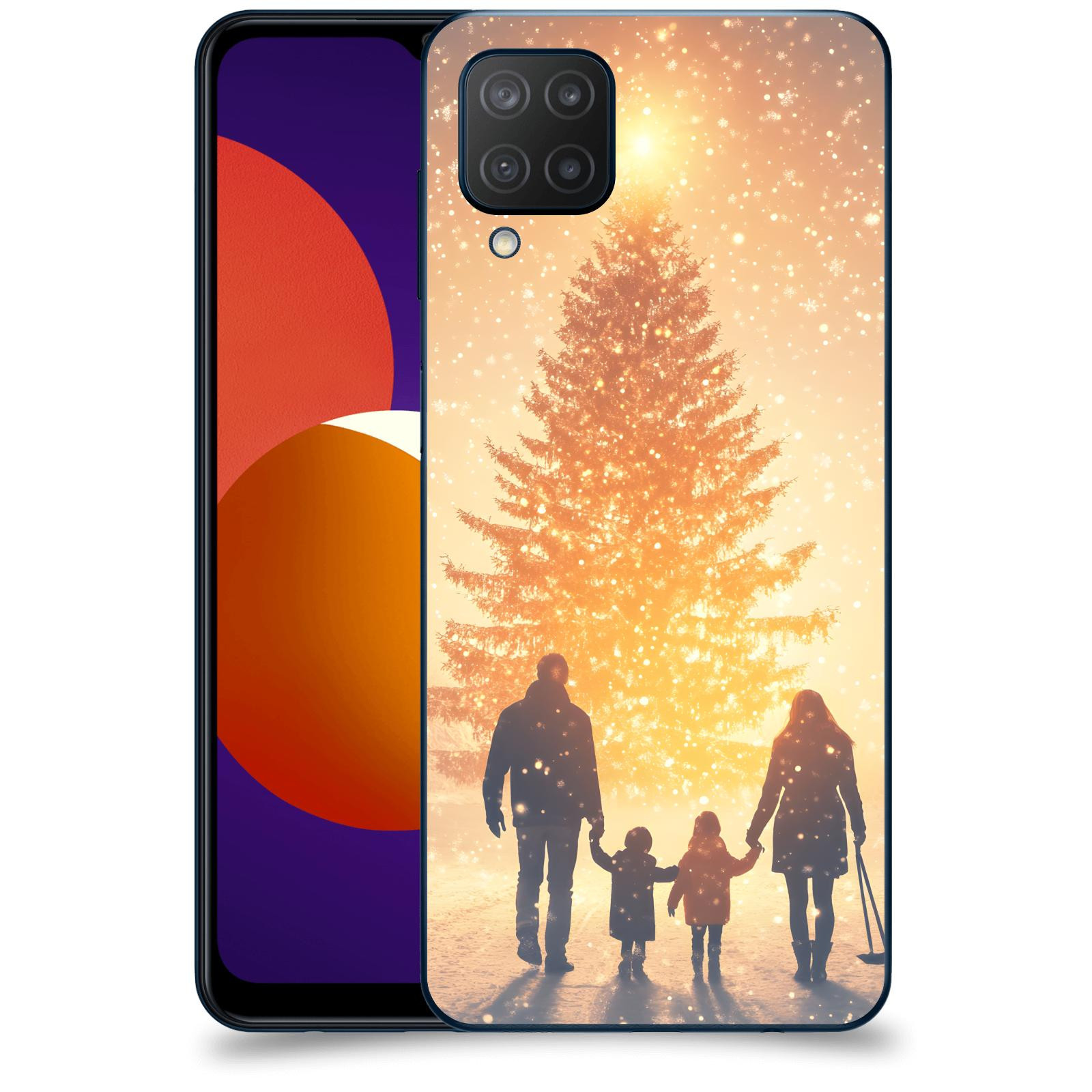 ACOVER Kryt na mobil Samsung Galaxy M12 M127F - Family at the Christmas tree