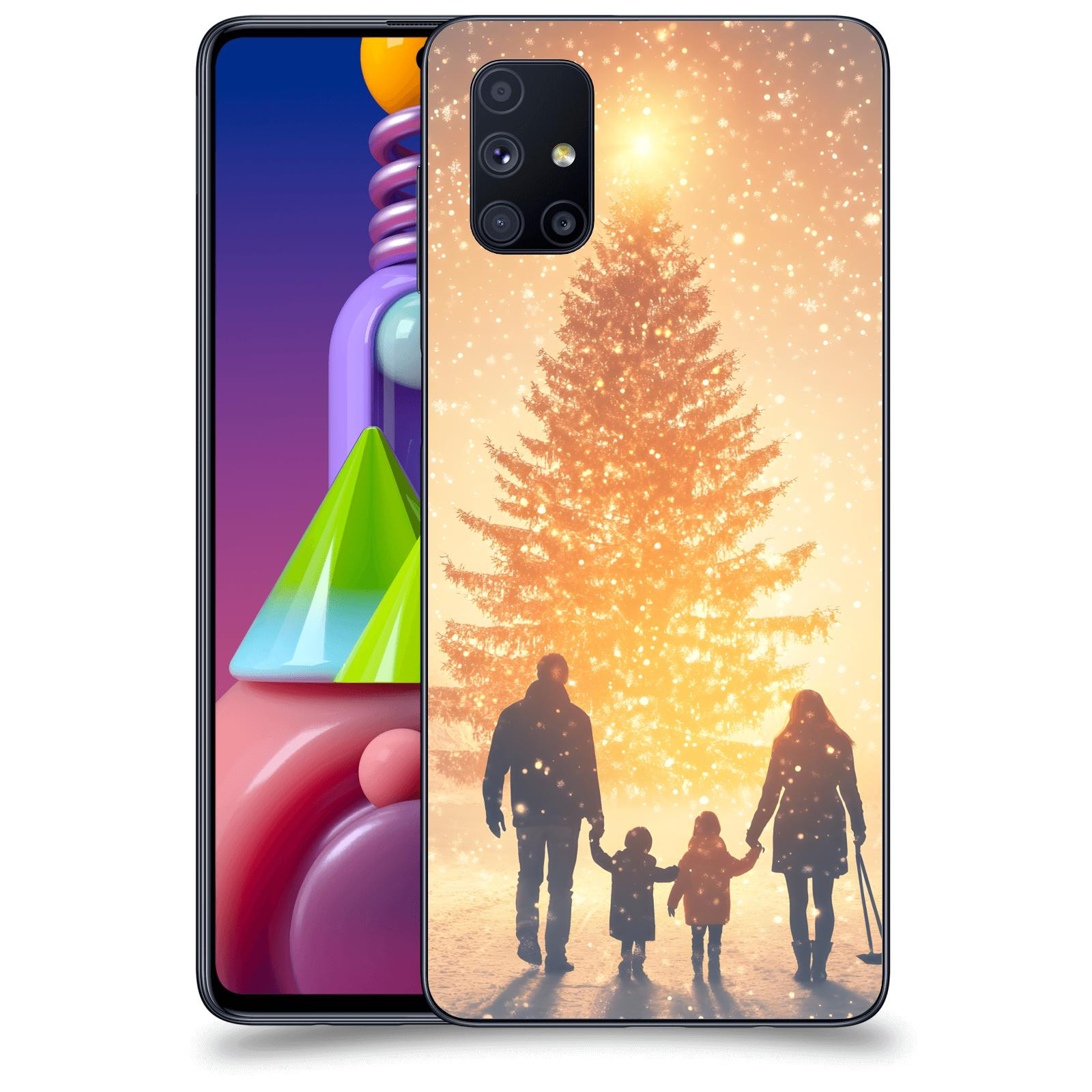 ACOVER Kryt na mobil Samsung Galaxy M51 M515F - Family at the Christmas tree