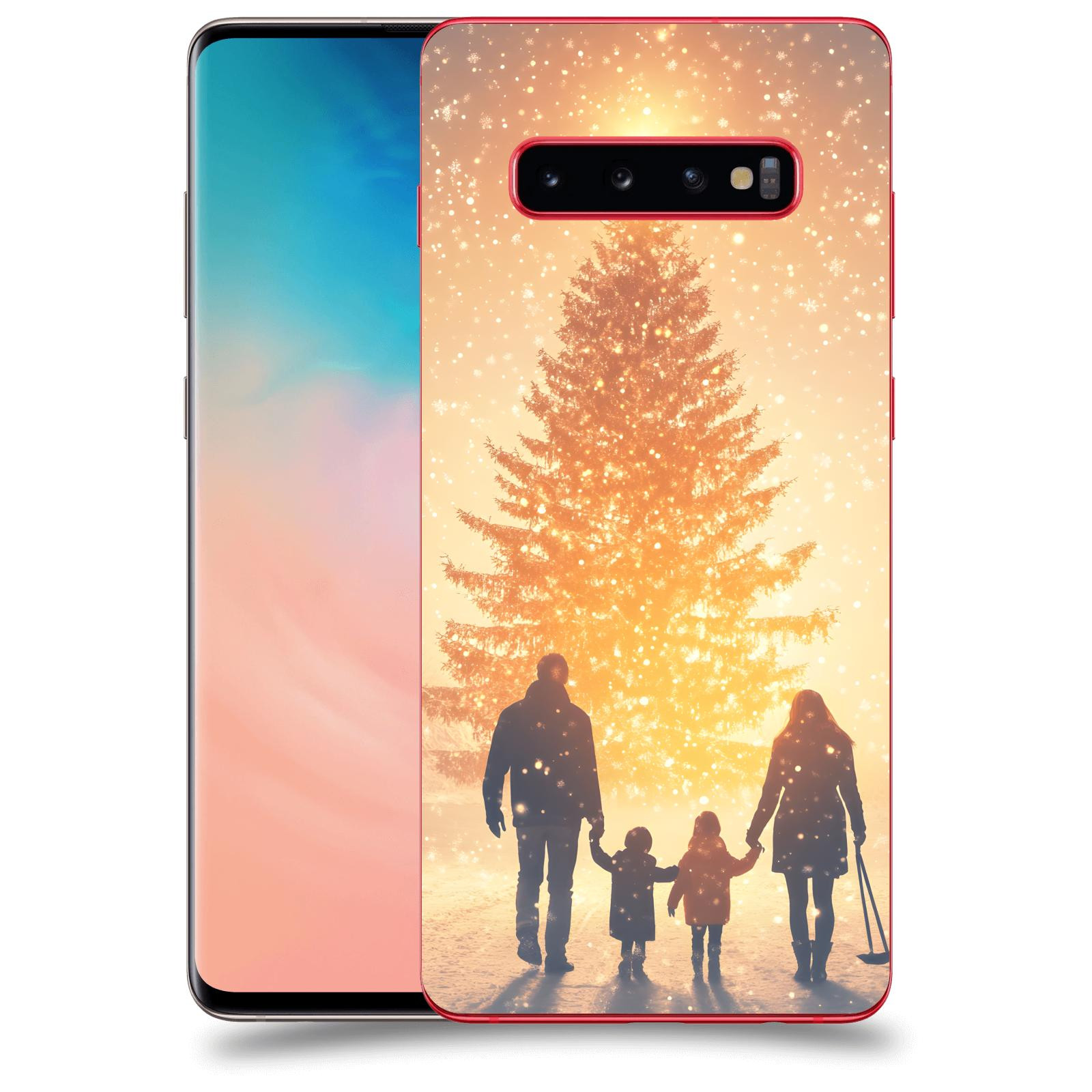 ACOVER Kryt na mobil Samsung Galaxy S10 Plus G975 - Family at the Christmas tree