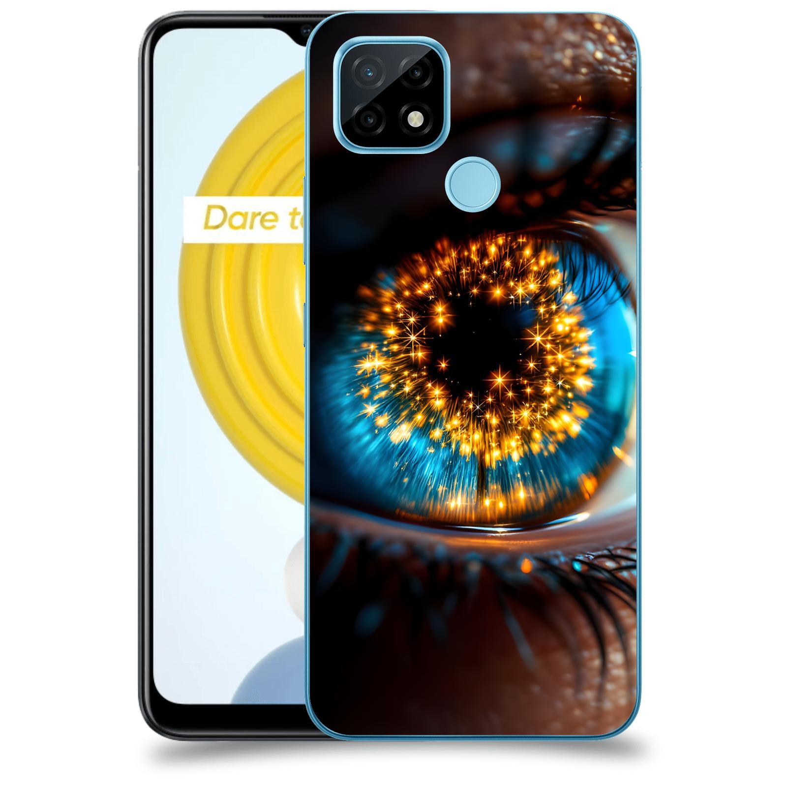 ACOVER Kryt na mobil Realme C21 - Sparkle in the eye