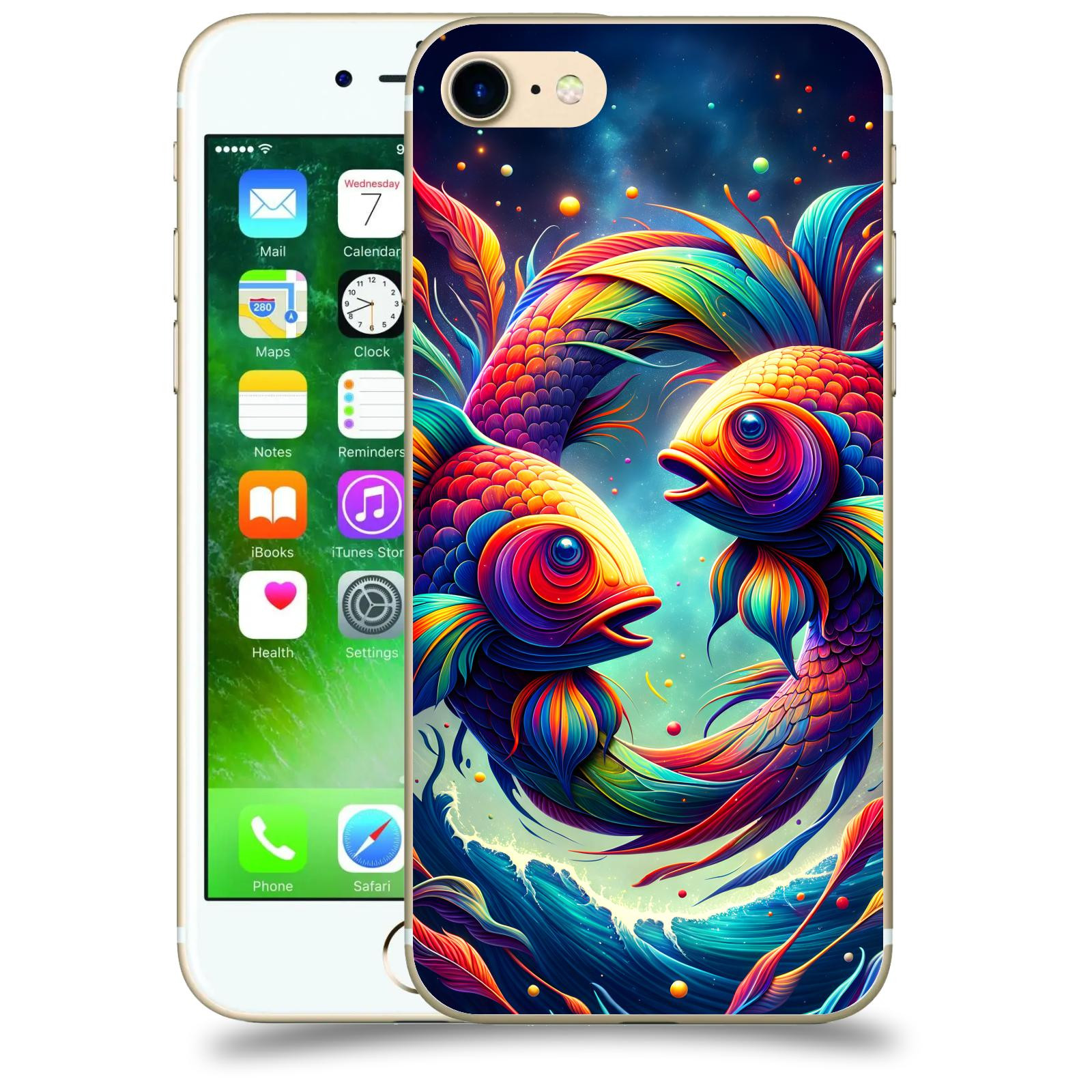 ACOVER Kryt na mobil Apple iPhone 7 - Ryby