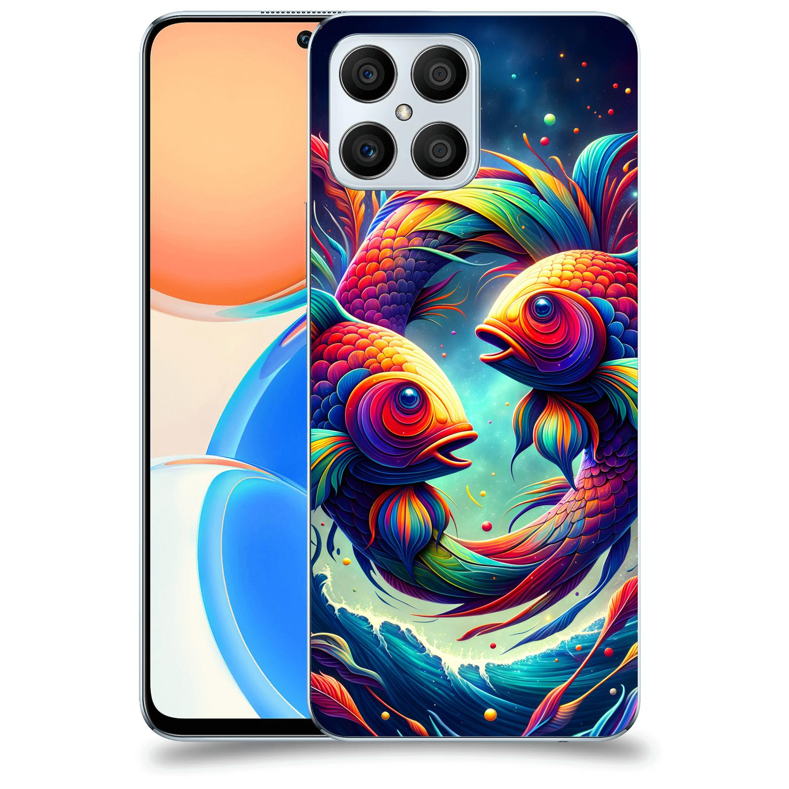 ACOVER Kryt na mobil Honor X8 5G - Ryby