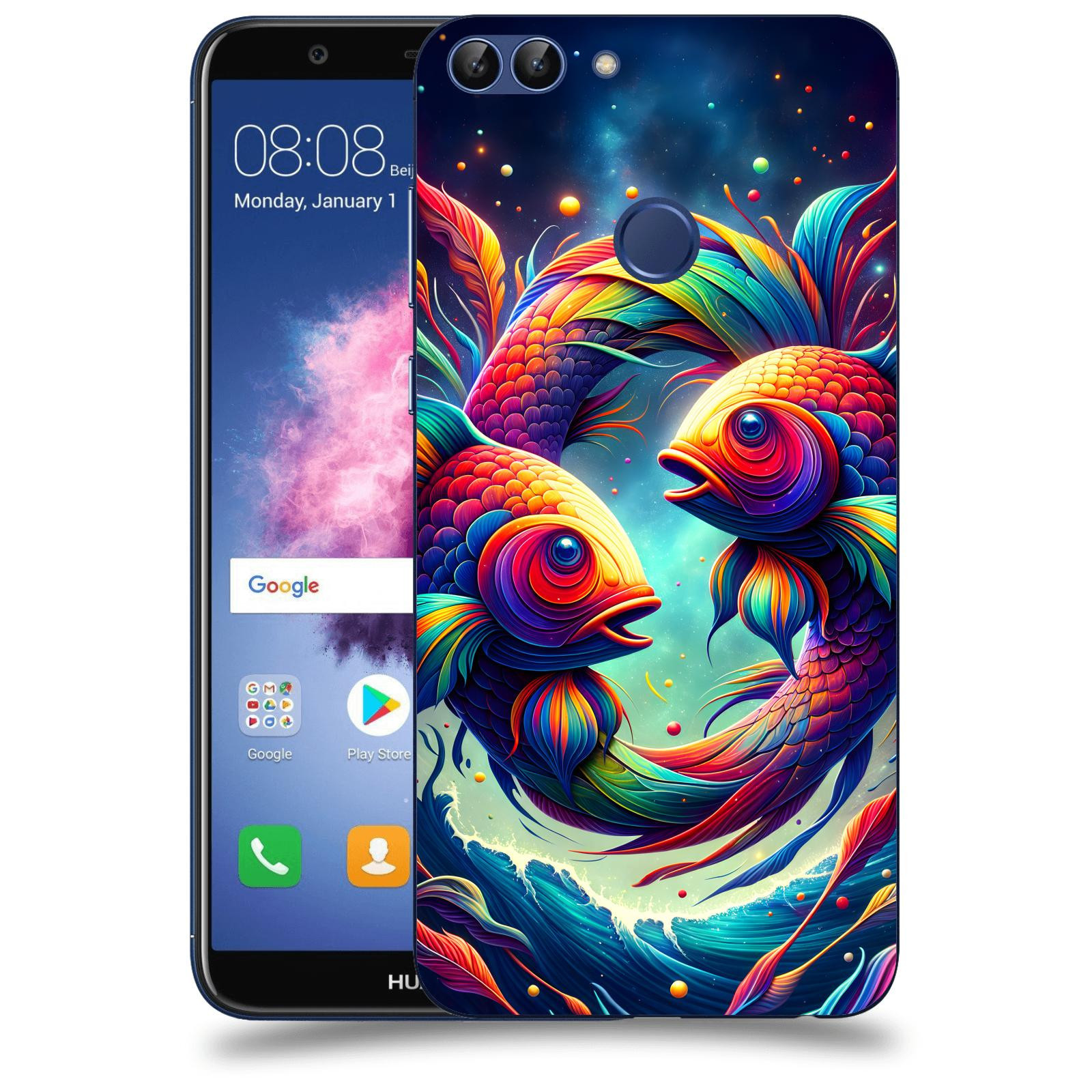 ACOVER Kryt na mobil Huawei P Smart - Ryby