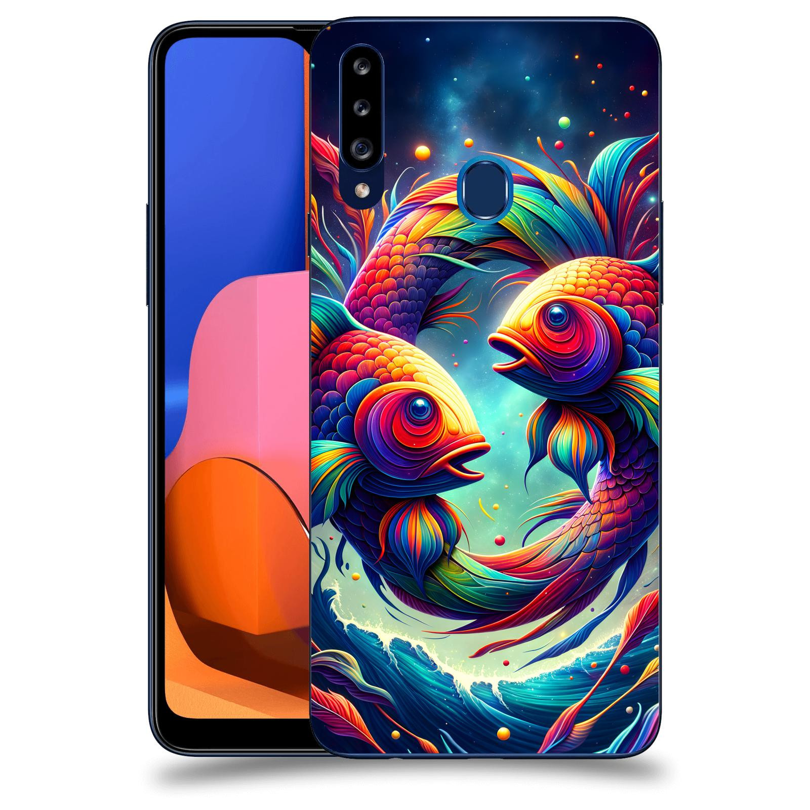 ACOVER Kryt na mobil Samsung Galaxy A20s - Ryby