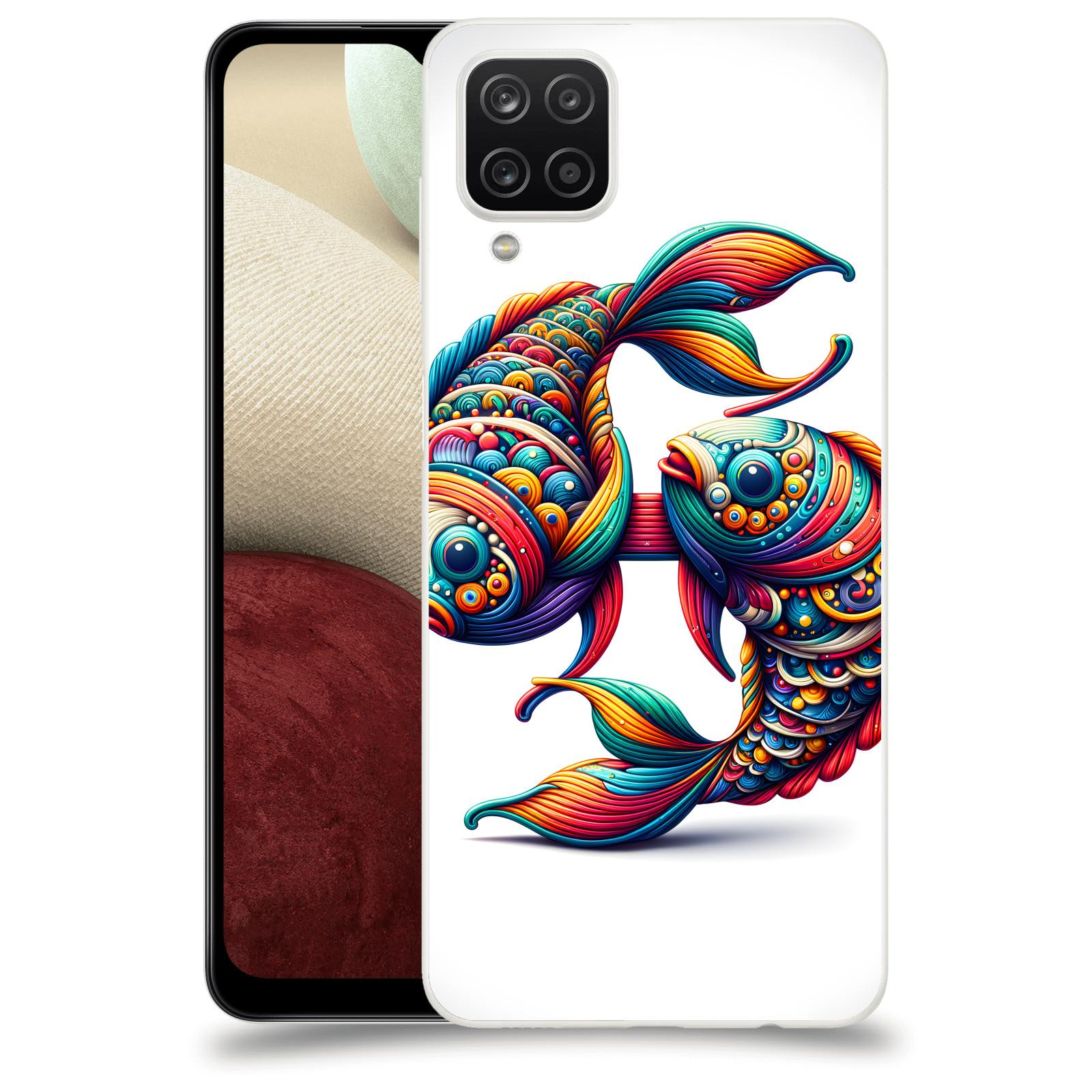 ACOVER Kryt na mobil Samsung Galaxy A12 A125F - Ryby 2