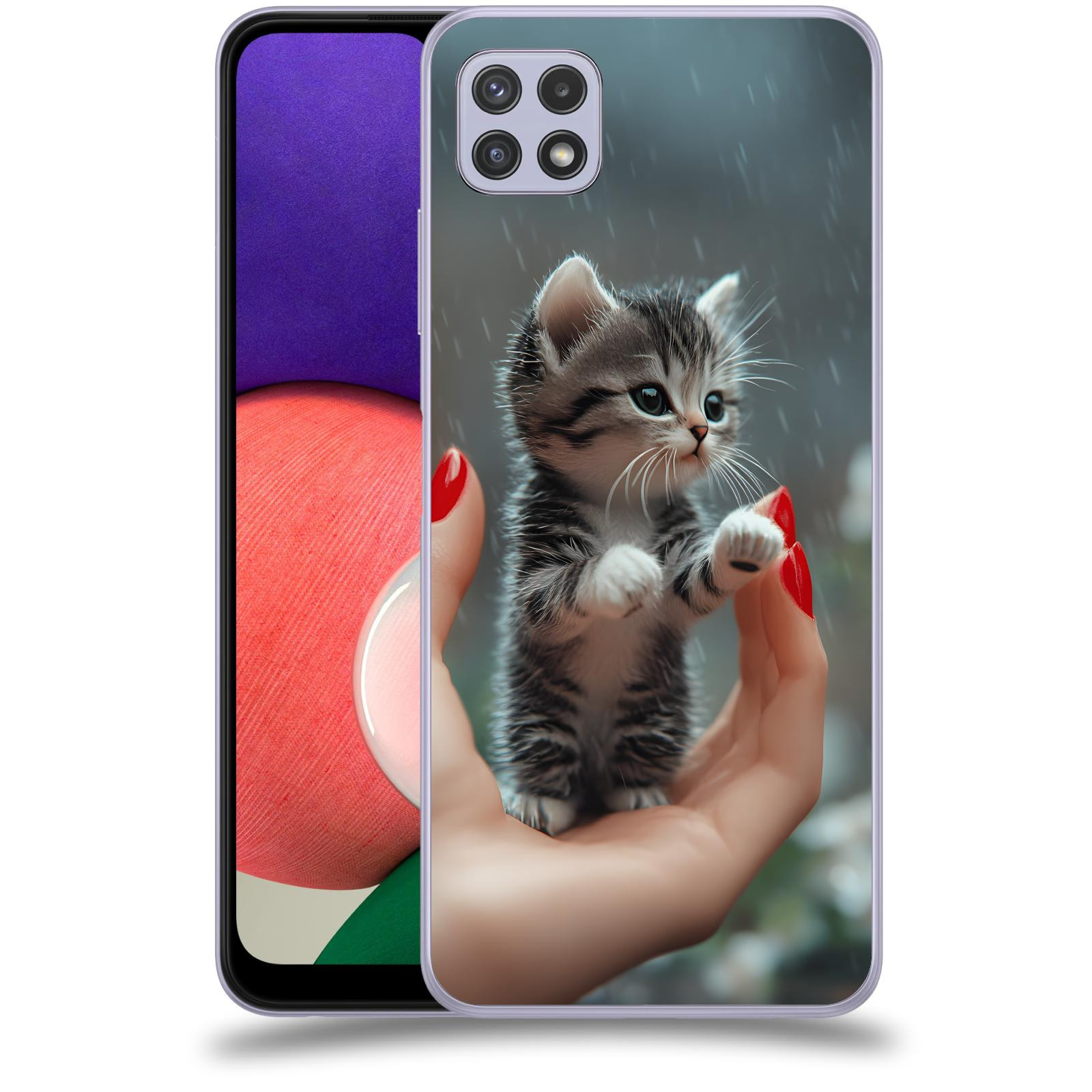 ACOVER Kryt na mobil Samsung Galaxy A22 5G A226B - Koťátko