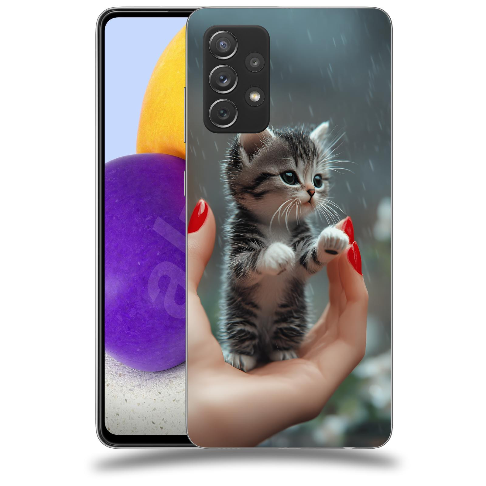 ACOVER Kryt na mobil Samsung Galaxy A73 5G - Koťátko