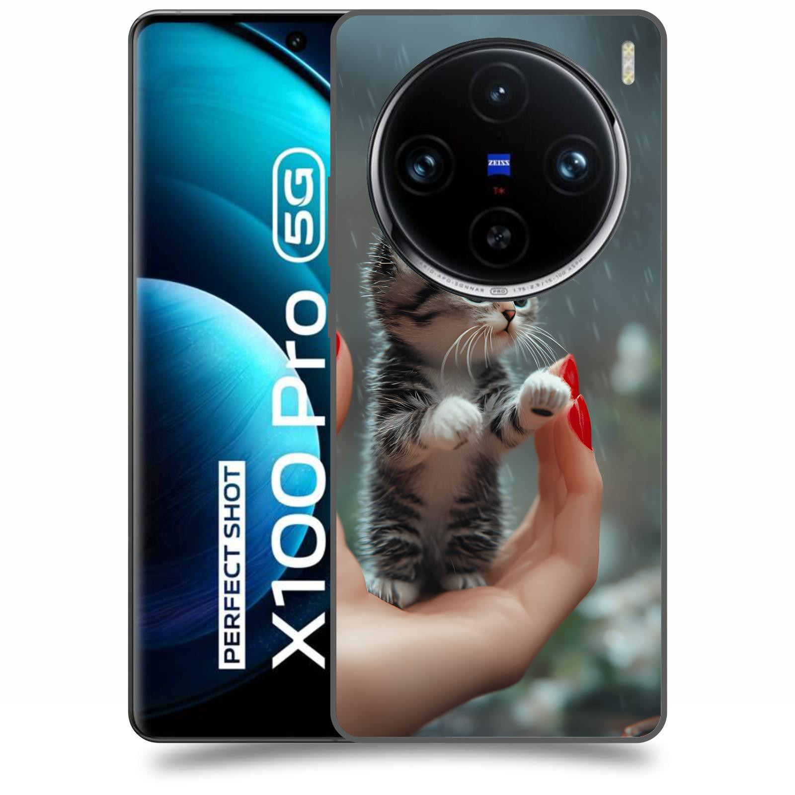 ACOVER Kryt na mobil Vivo X100 Pro 5G - Koťátko