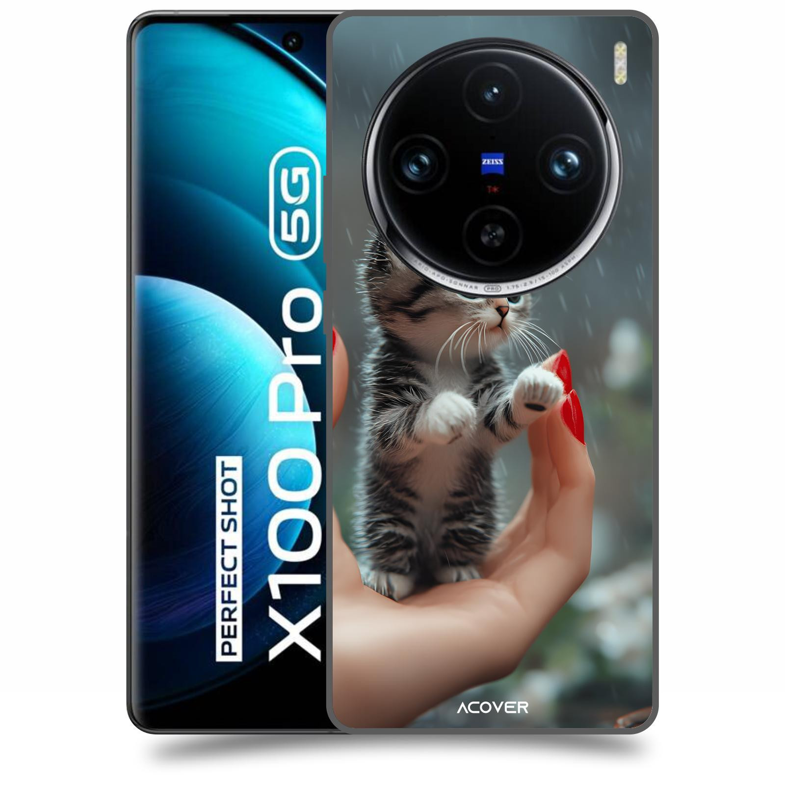 ACOVER Kryt na mobil Vivo X100 Pro - Koťátko