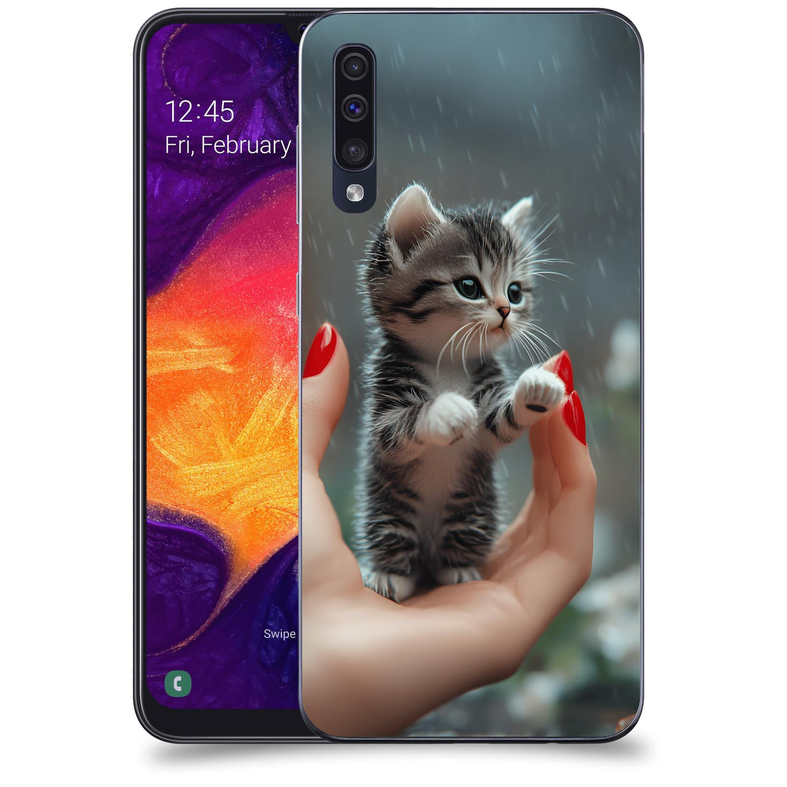 ACOVER Kryt na mobil Samsung Galaxy A50 A505F - Koťátko