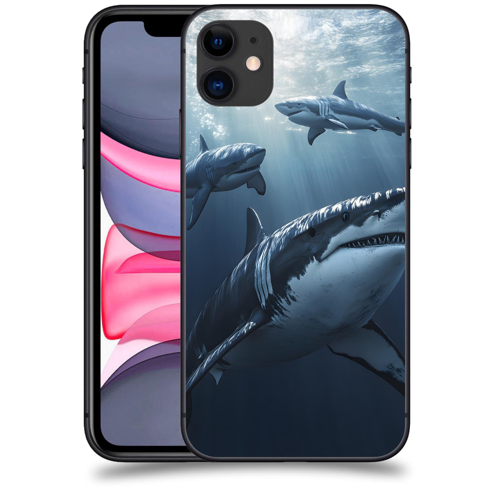 ACOVER Kryt na mobil Apple iPhone 11 - Žraloci