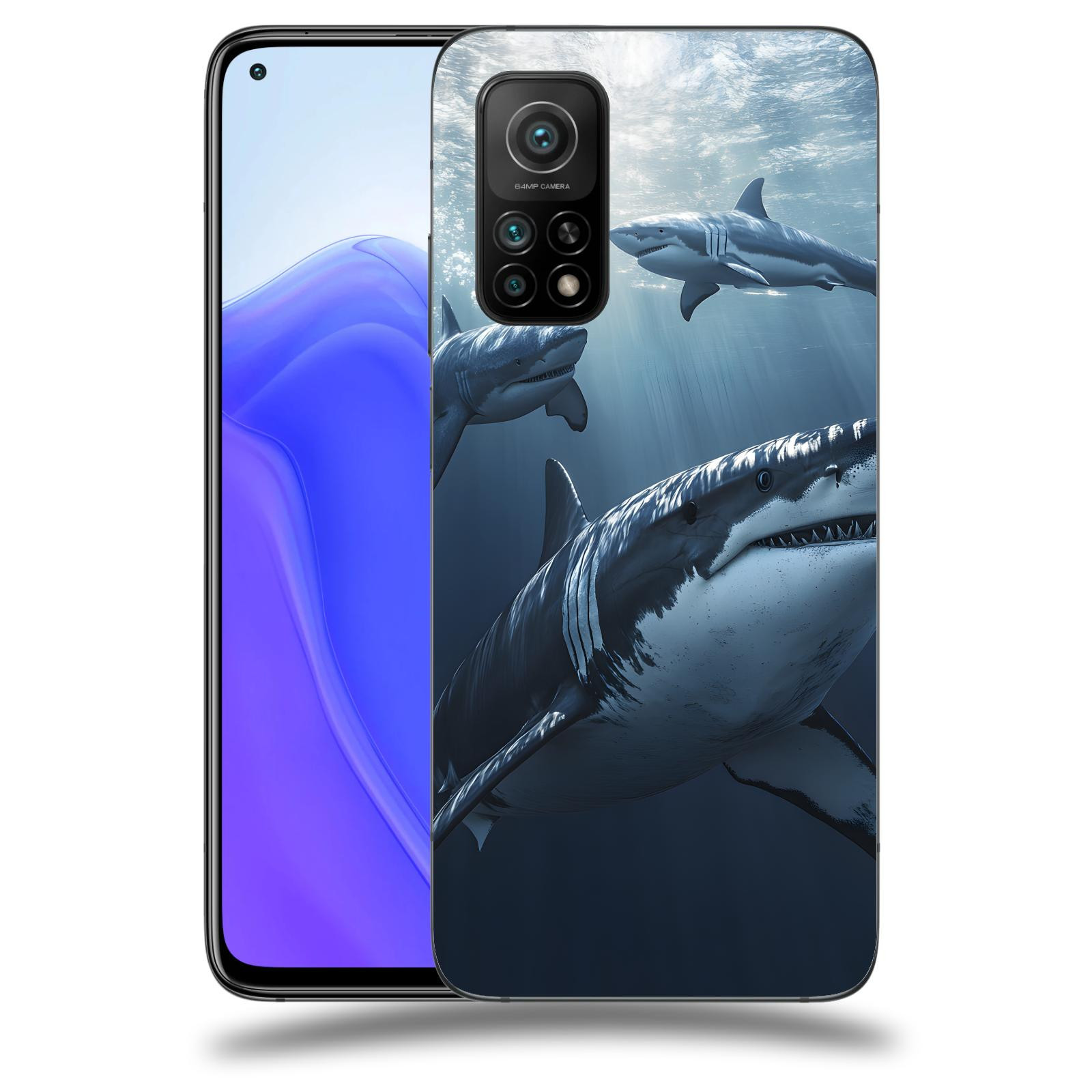 ACOVER Kryt na mobil Xiaomi Mi 10T - Žraloci