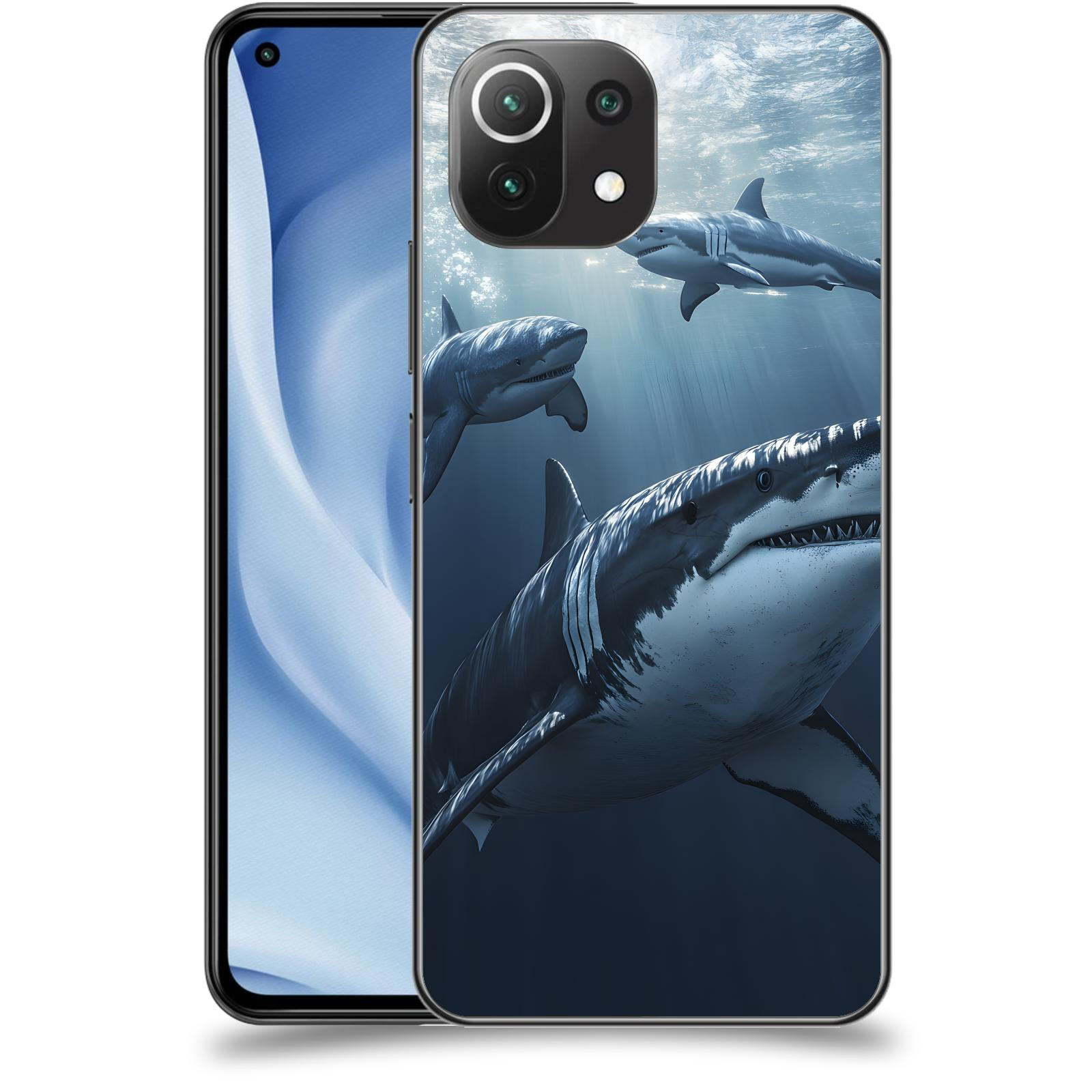 ACOVER Kryt na mobil Xiaomi Mi 11 Lite - Žraloci