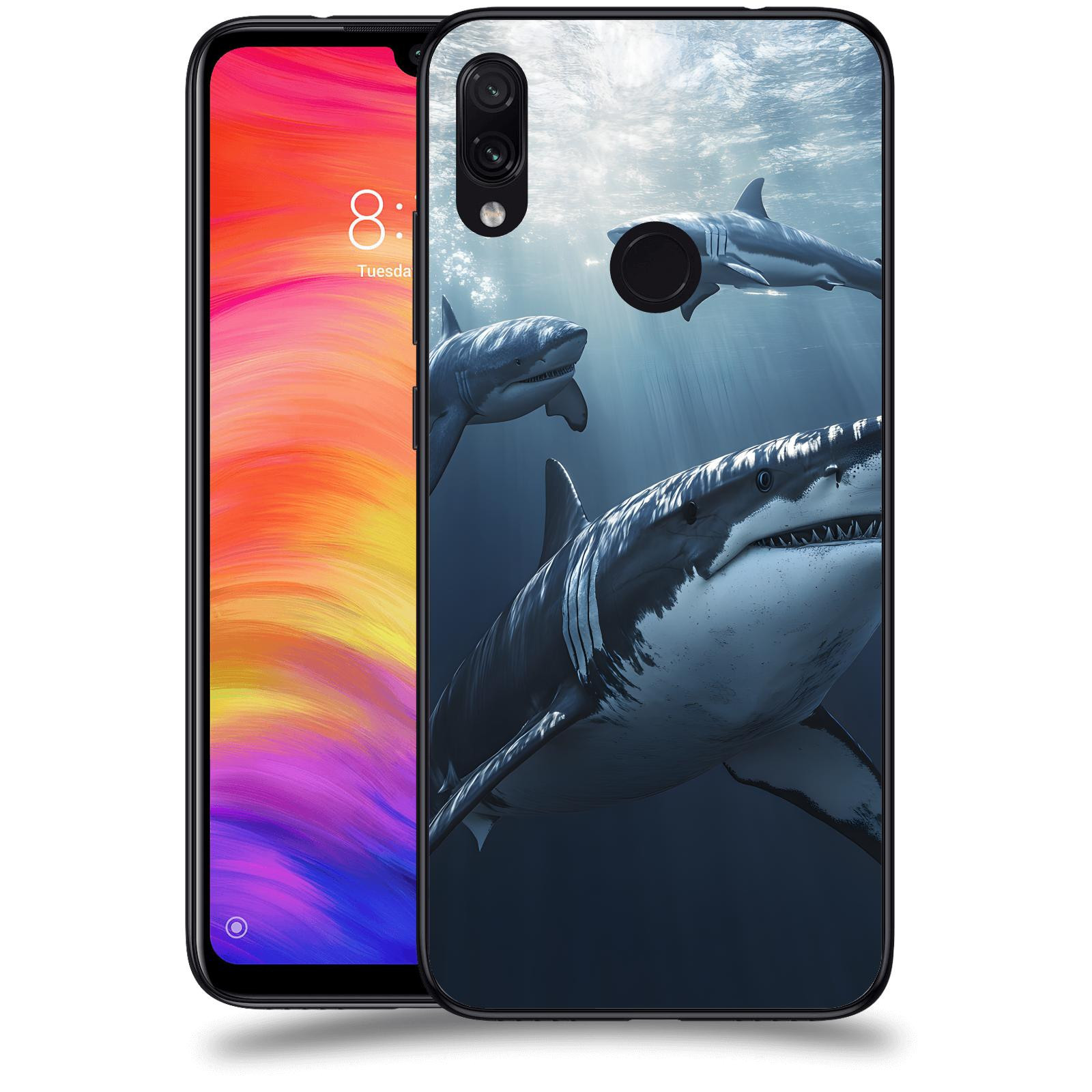 ACOVER Kryt na mobil Xiaomi Redmi Note 7 - Žraloci