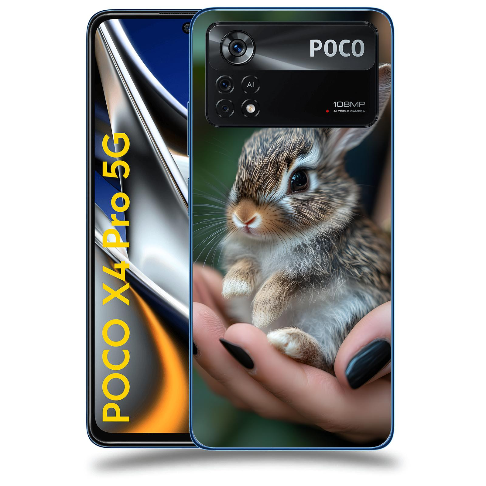 ACOVER Kryt na mobil Xiaomi Poco X4 Pro 5G - Králíček