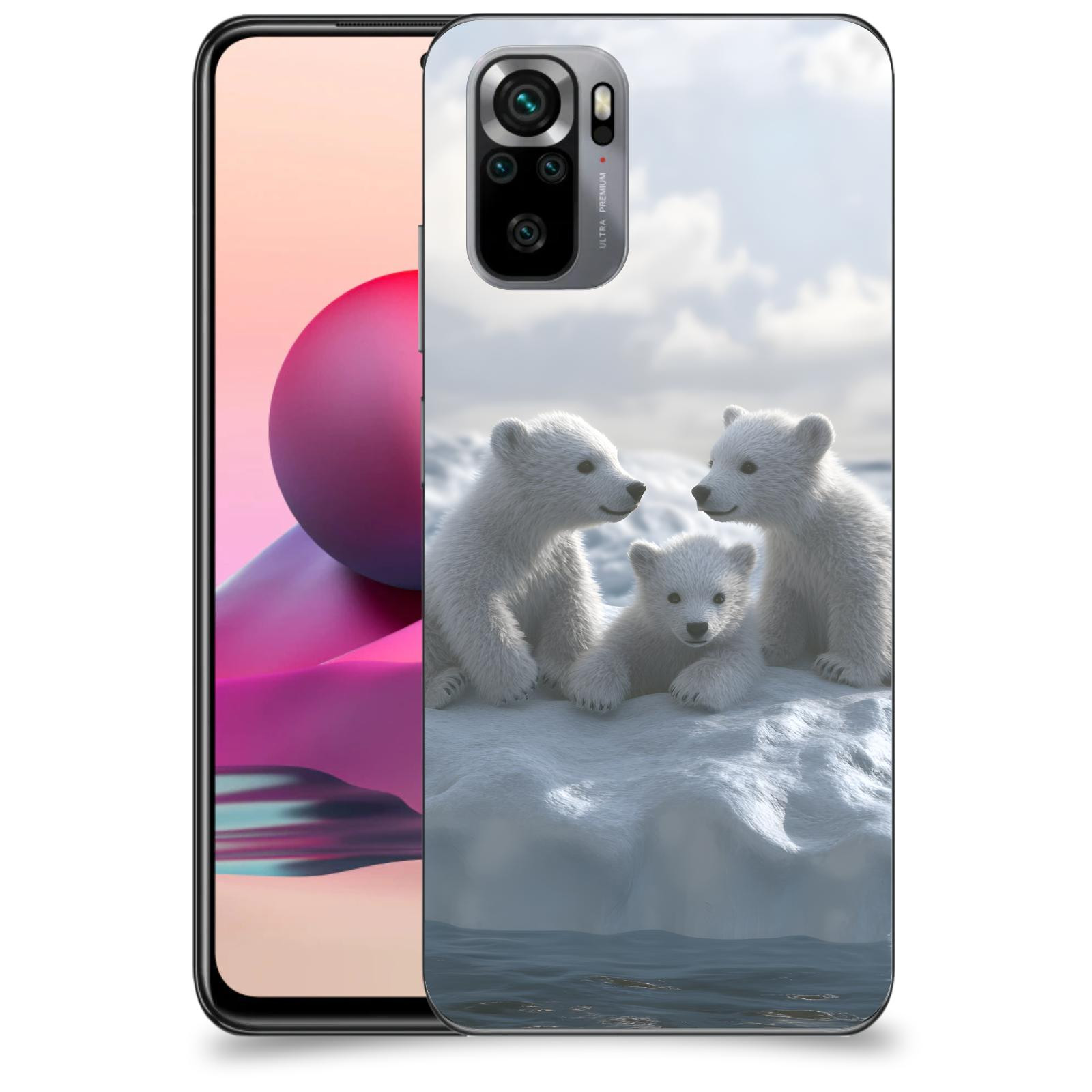 ACOVER Kryt na mobil Xiaomi Redmi Note 10S - Medvíďata