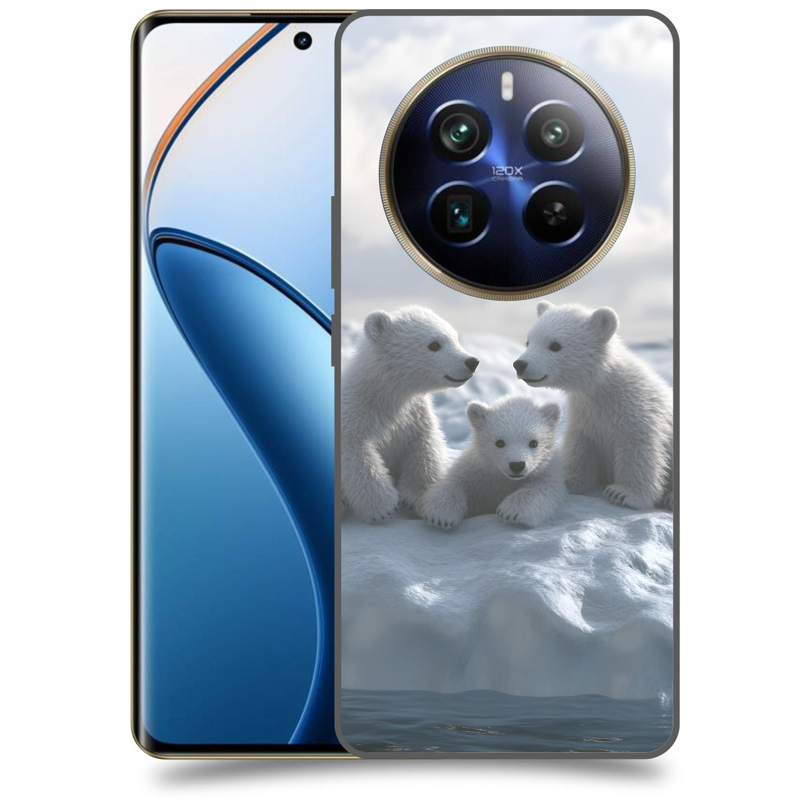 ACOVER Kryt na mobil Realme 12 pro+ 5g - Medvíďata