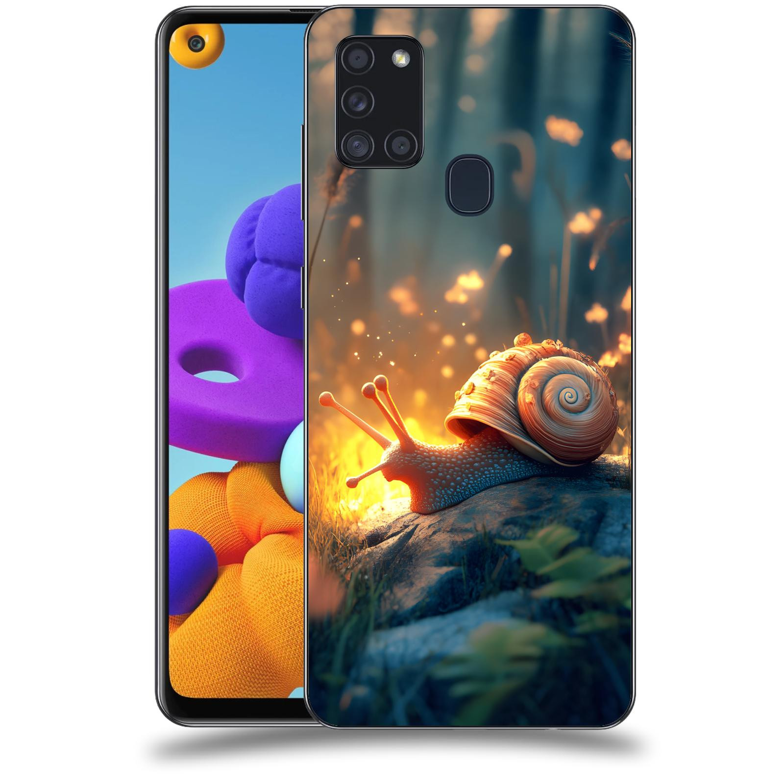 ACOVER Kryt na mobil Samsung Galaxy A21s - Šnek