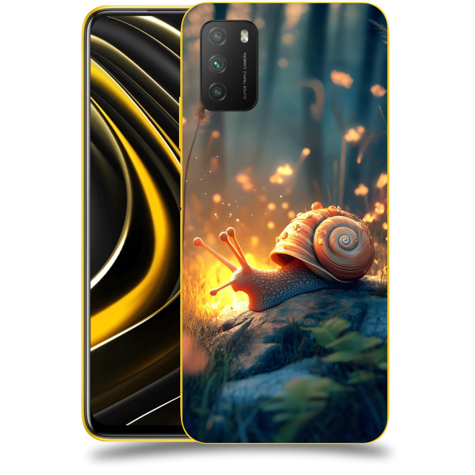 ACOVER Kryt na mobil Xiaomi Poco M3 - Šnek