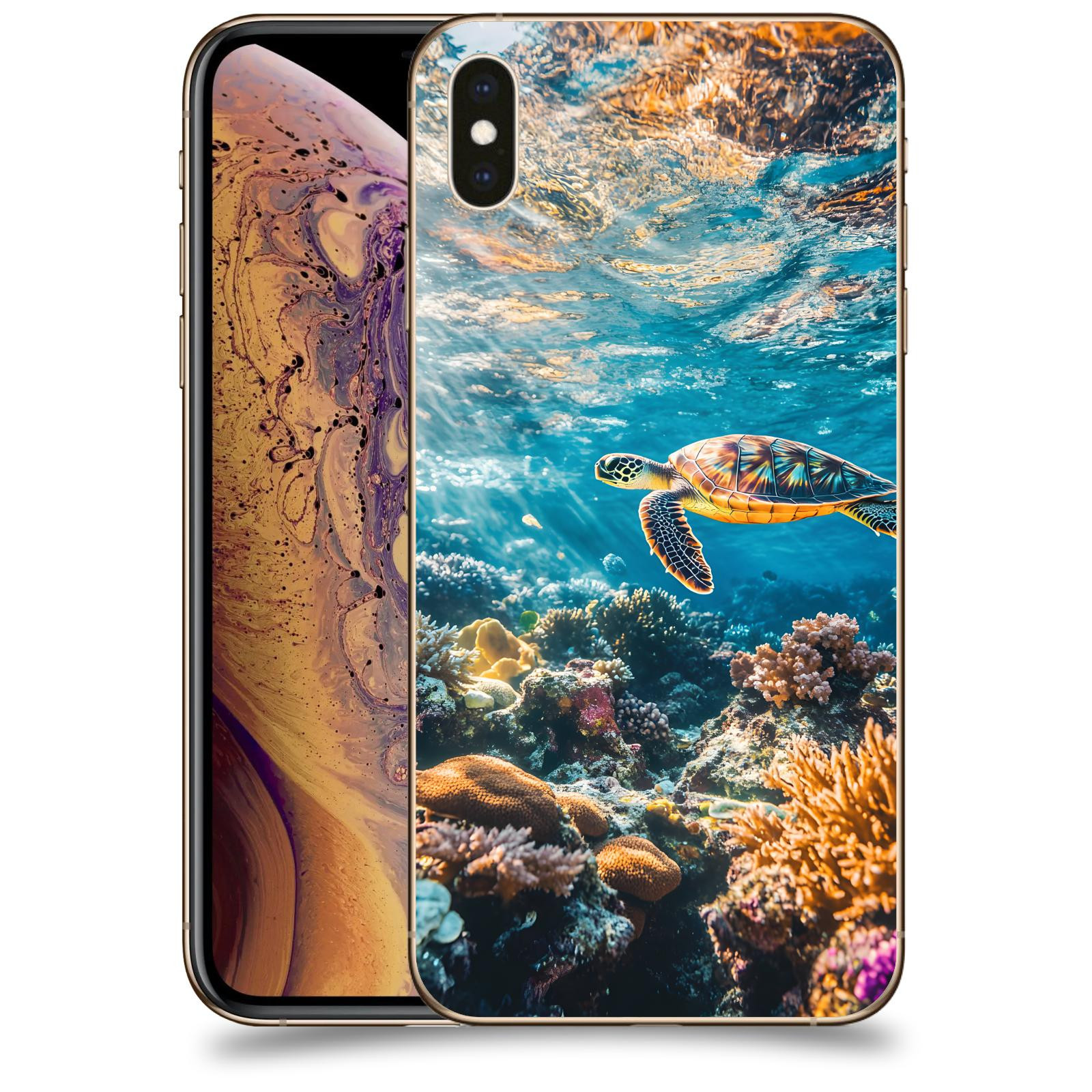 ACOVER Kryt na mobil Apple iPhone XS Max - Želva