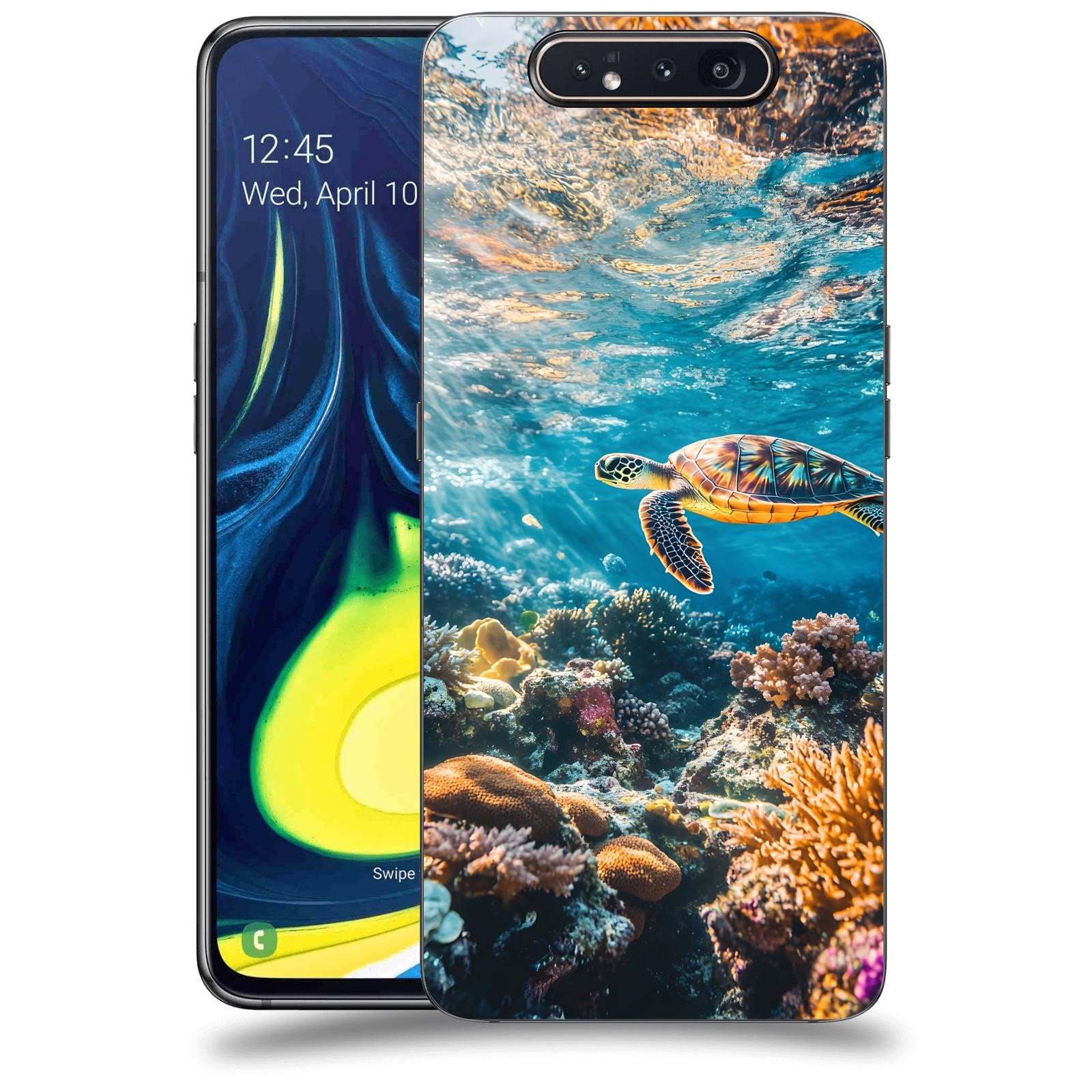 ACOVER Kryt na mobil Samsung Galaxy A80 A805F - Želva