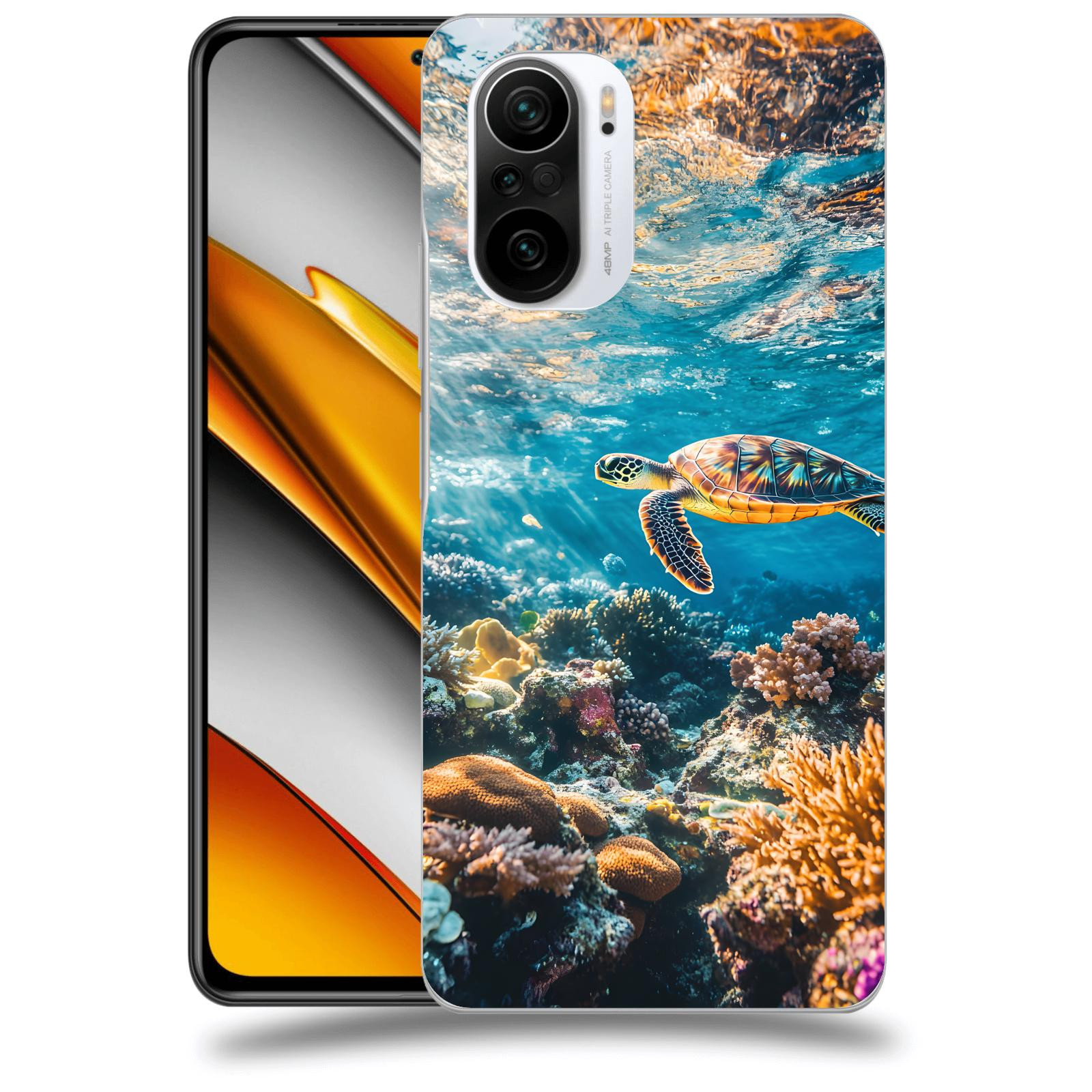 ACOVER Kryt na mobil Xiaomi Poco F3 - Želva