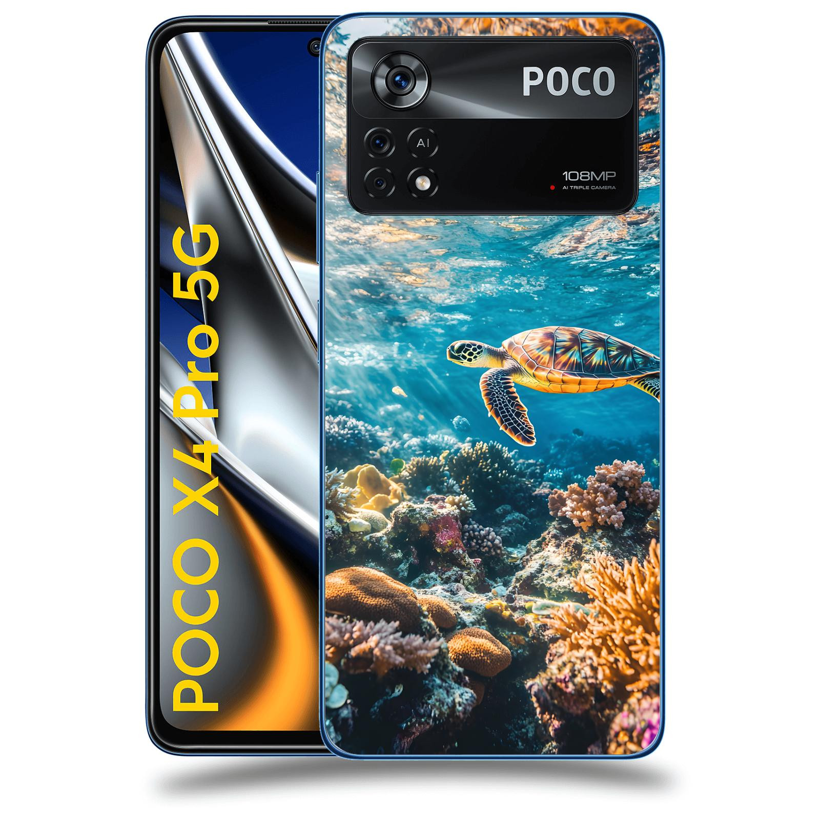 ACOVER Kryt na mobil Xiaomi Poco X4 Pro 5G - Želva