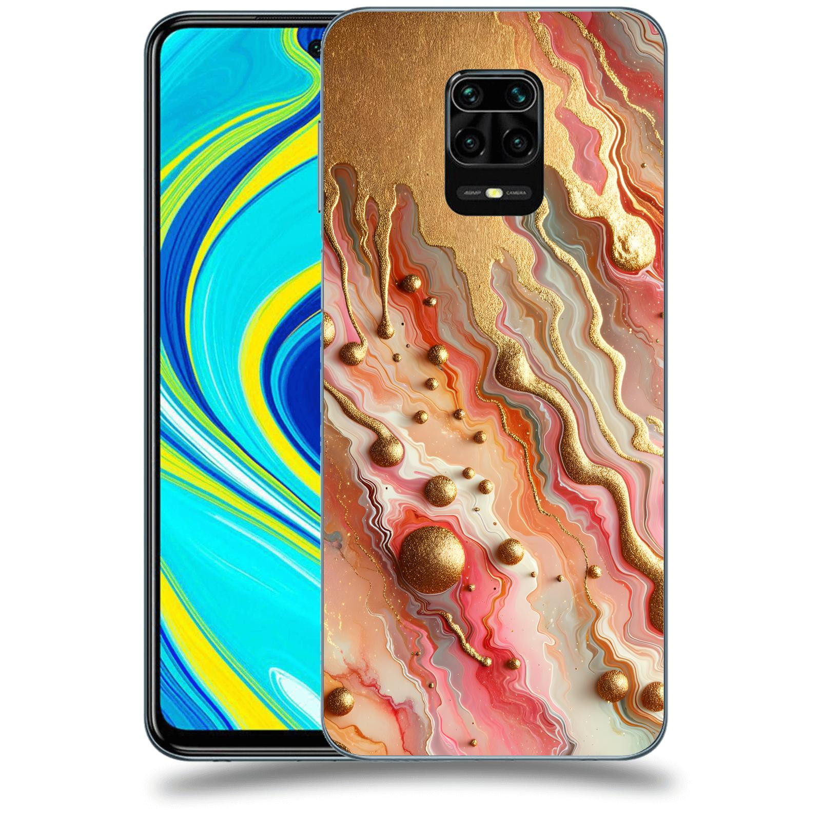 ACOVER Kryt na mobil Xiaomi Redmi Note 9S - Liquid Gold