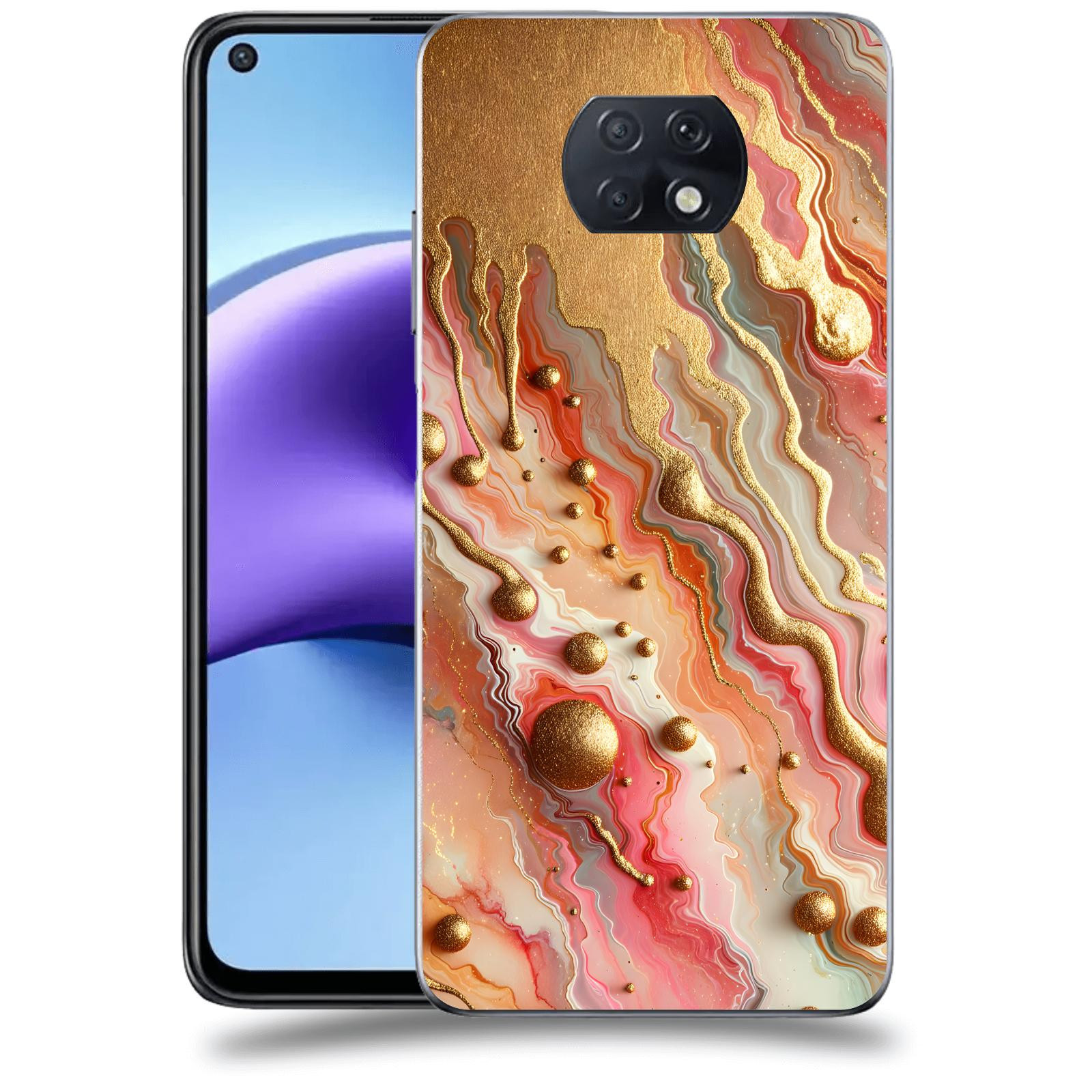 ACOVER Kryt na mobil Xiaomi Redmi Note 9T - Liquid Gold