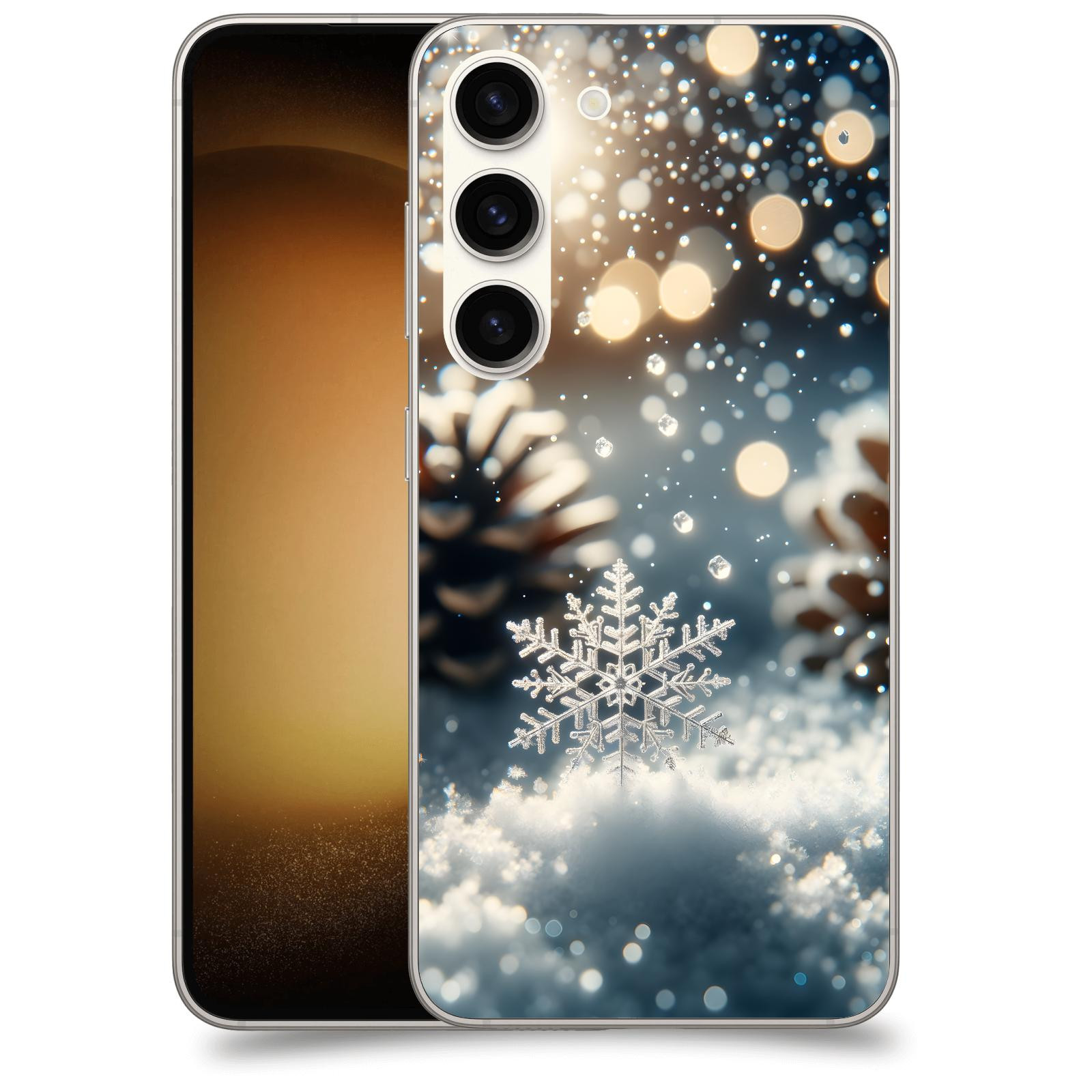 ACOVER Kryt na mobil Samsung Galaxy S23 5G - Vločka
