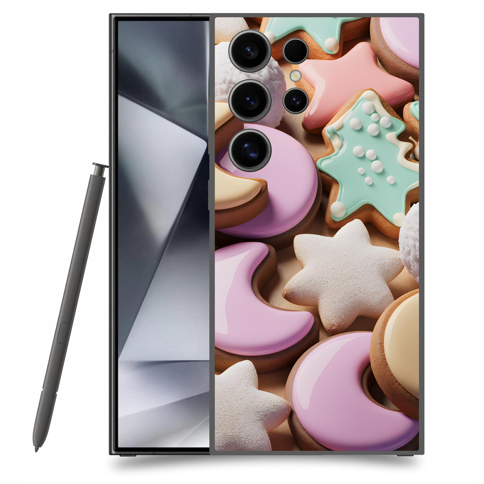 ACOVER Kryt na mobil Samsung Galaxy S24 Ultra - Vánoční cukroví