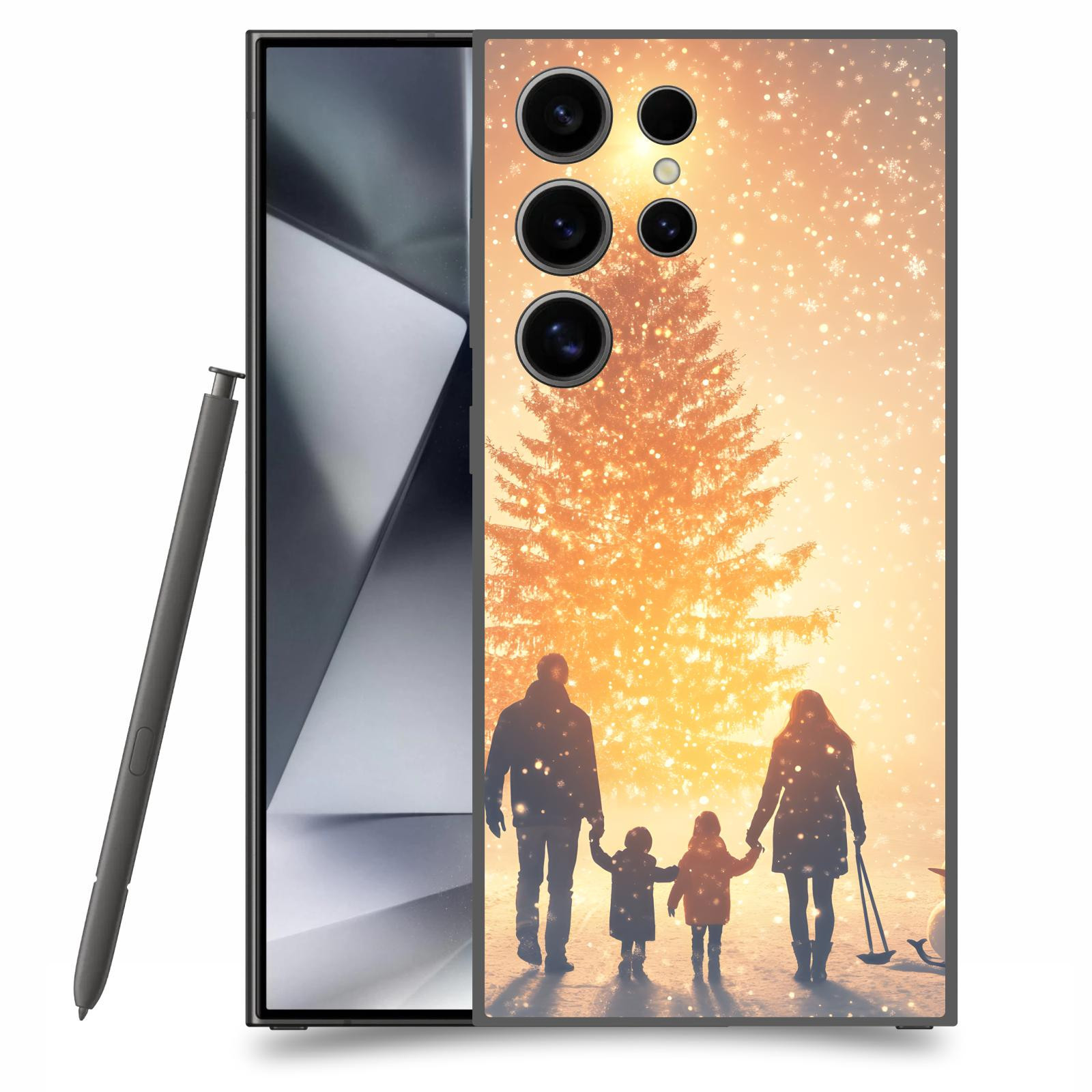 ACOVER Kryt na mobil Samsung Galaxy S24 Ultra - Family at the Christmas tree