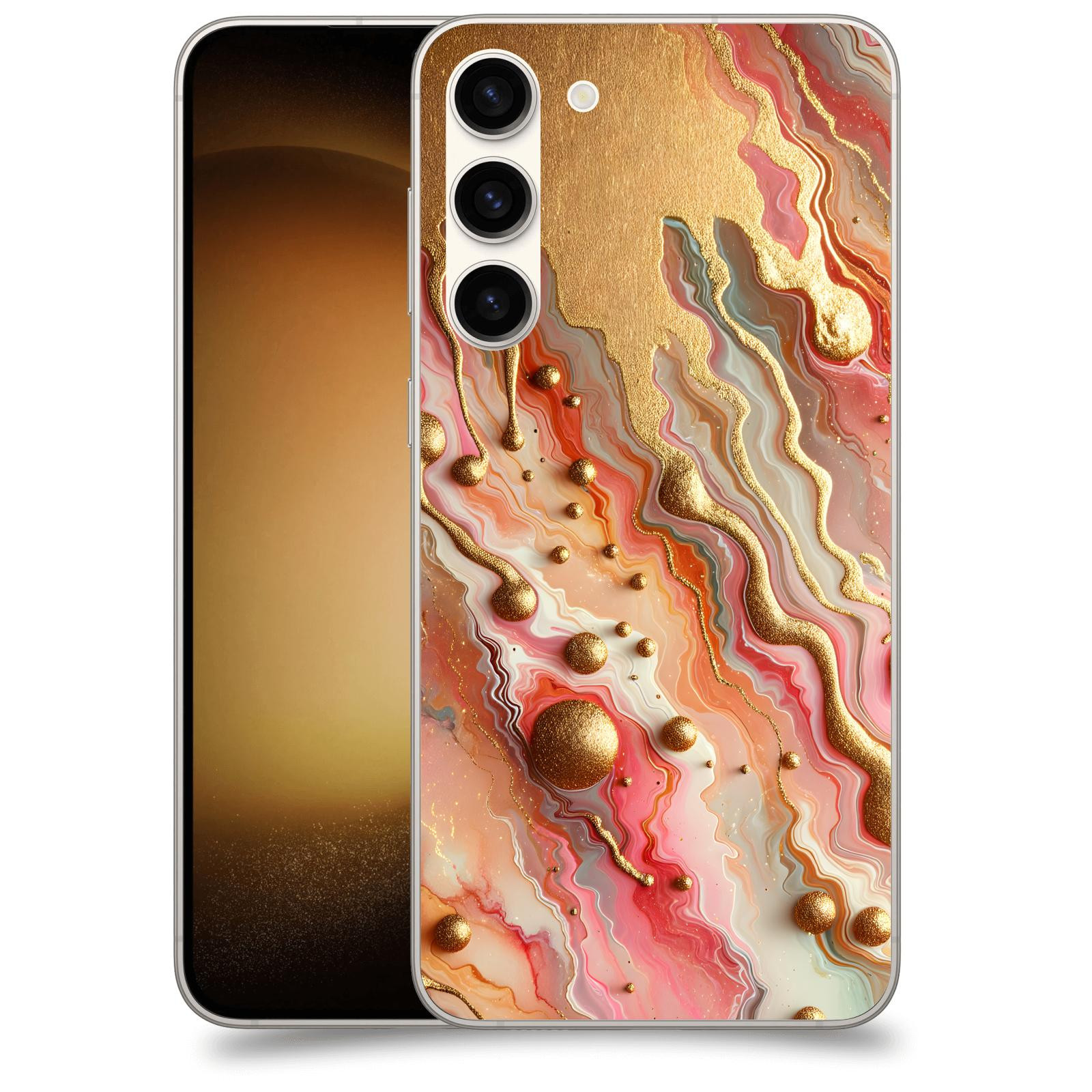 ACOVER Kryt na mobil Samsung Galaxy S23+ 5G - Liquid Gold