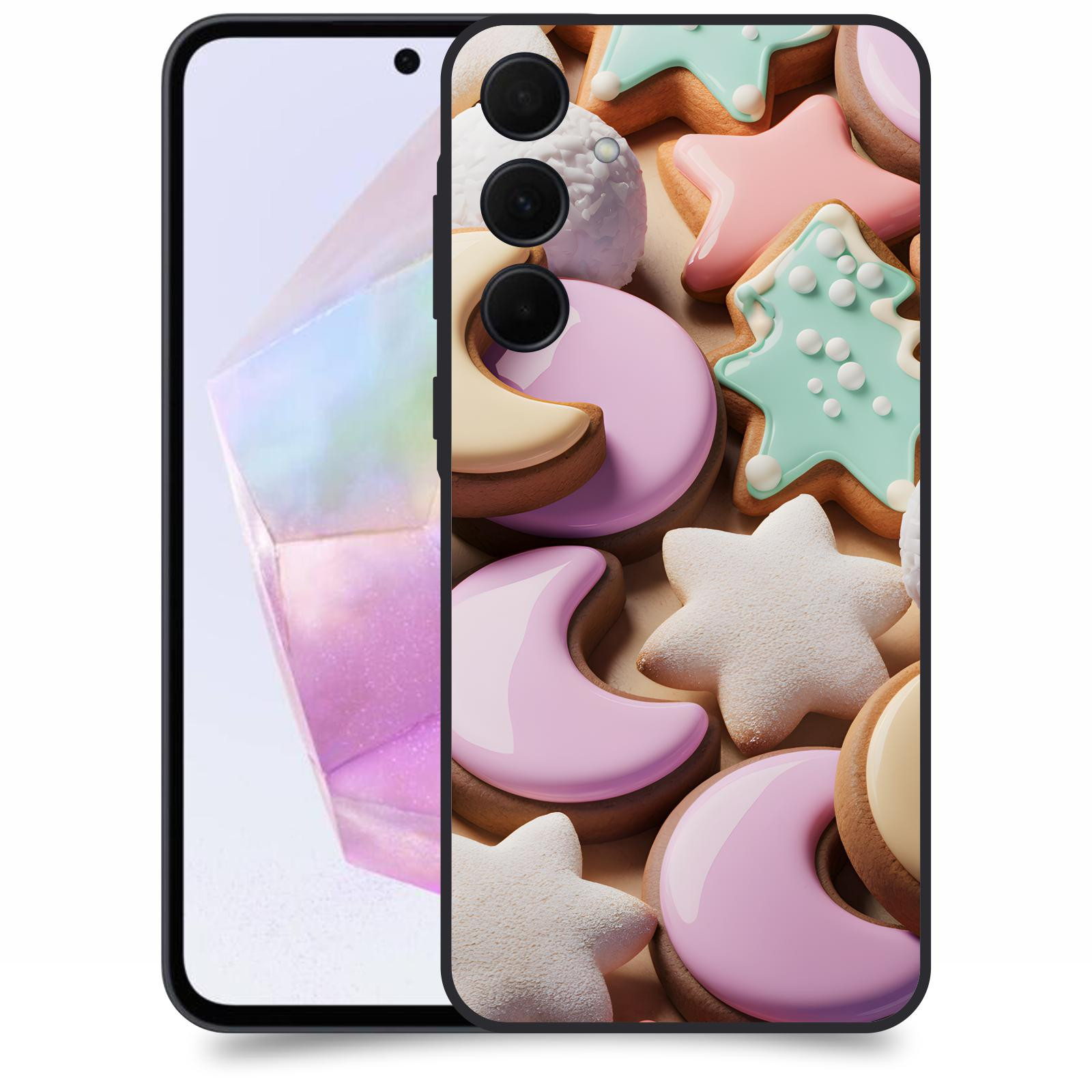 ACOVER Kryt na mobil Samsung Galaxy A35 5G - Vánoční cukroví