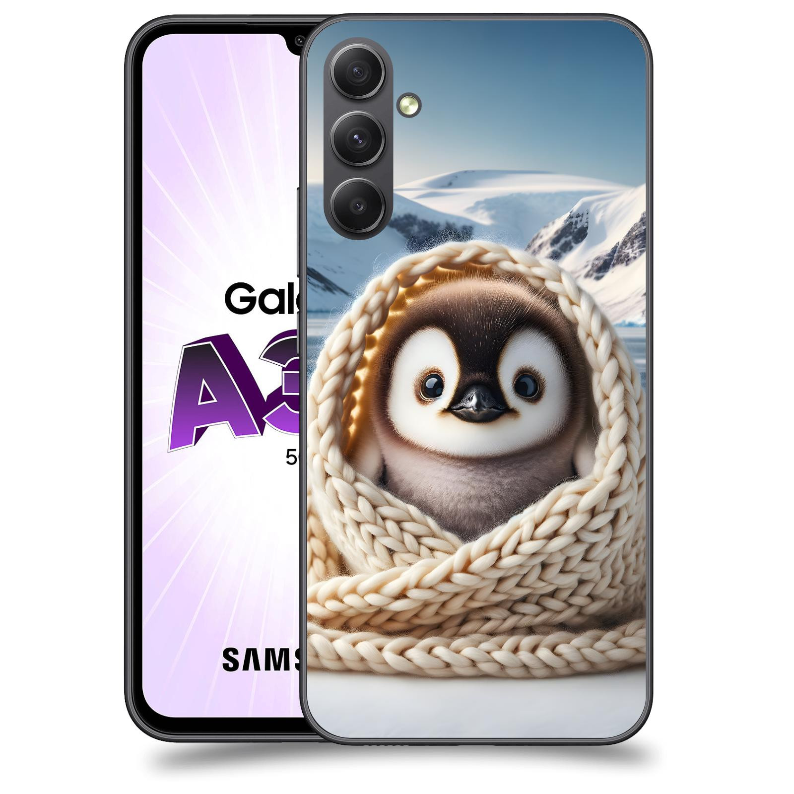ACOVER Kryt na mobil Samsung Galaxy A34 - Tučňák