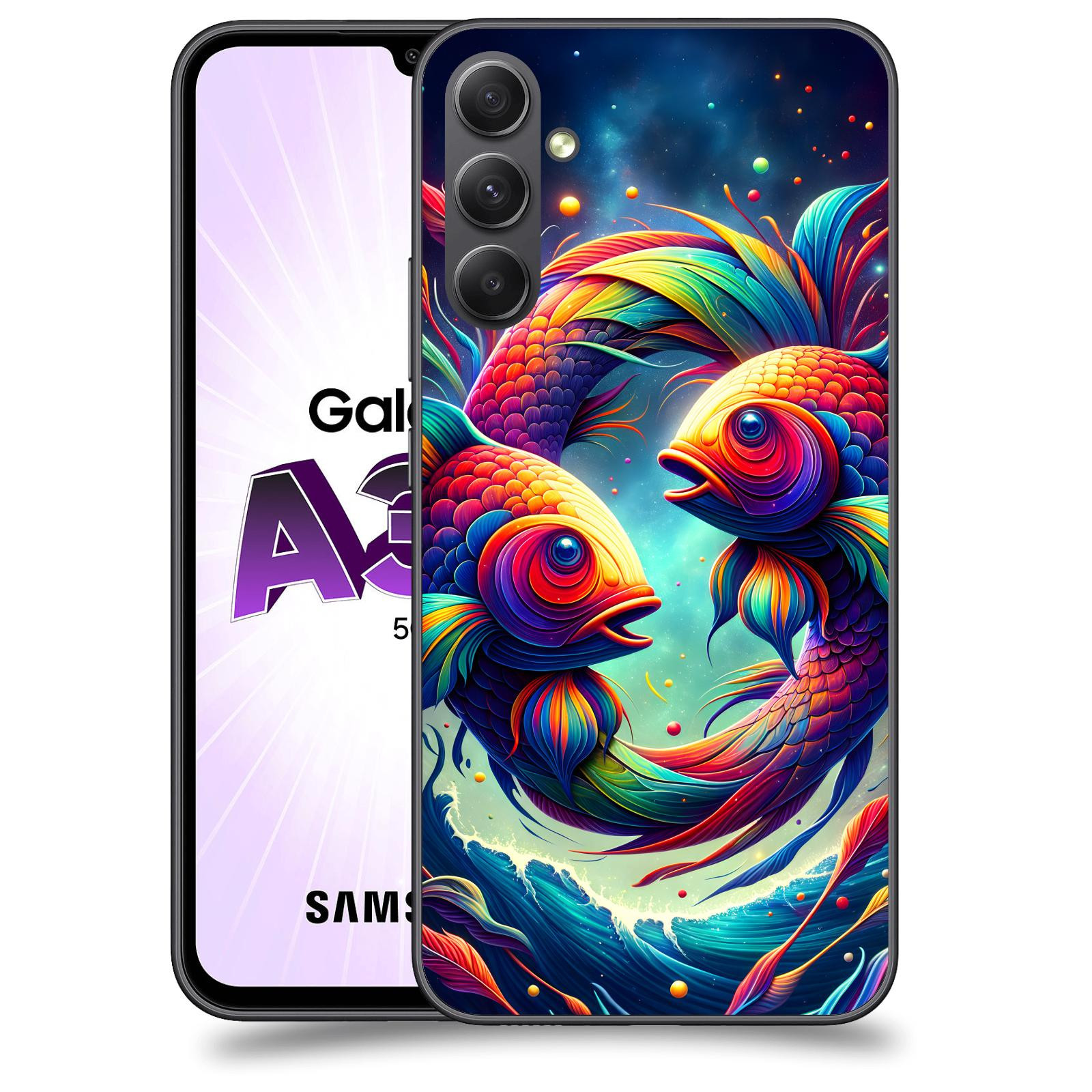 ACOVER Kryt na mobil Samsung Galaxy A34 - Ryby