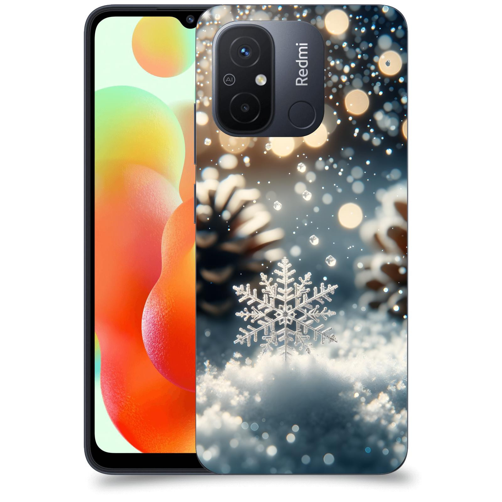 ACOVER Kryt na mobil Xiaomi Redmi 12C - Vločka
